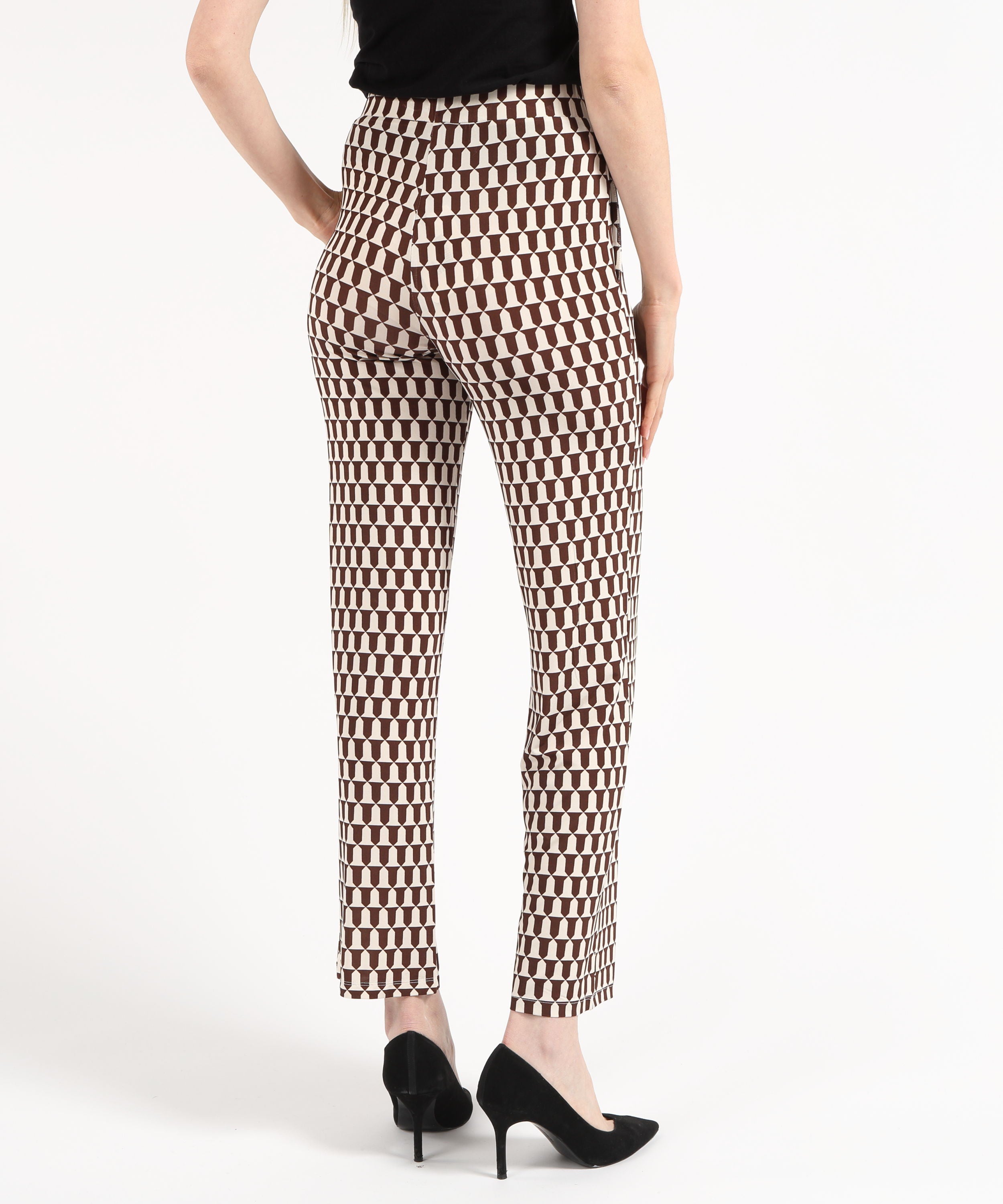 Palazzo pants MAIDA MILA Soft Straight-Leg Pants with Geometric Pattern Bruno | MAIDA MILA