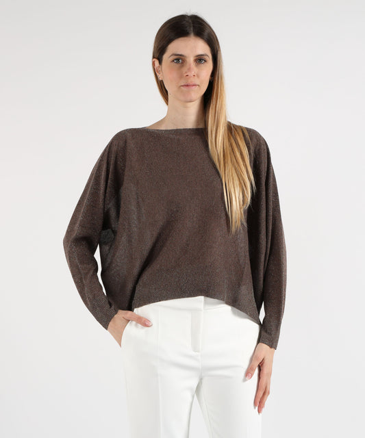 Maglie D.EXTERIOR Maglia Morbida a Manica Lunga Cioccolato | D.EXTERIOR