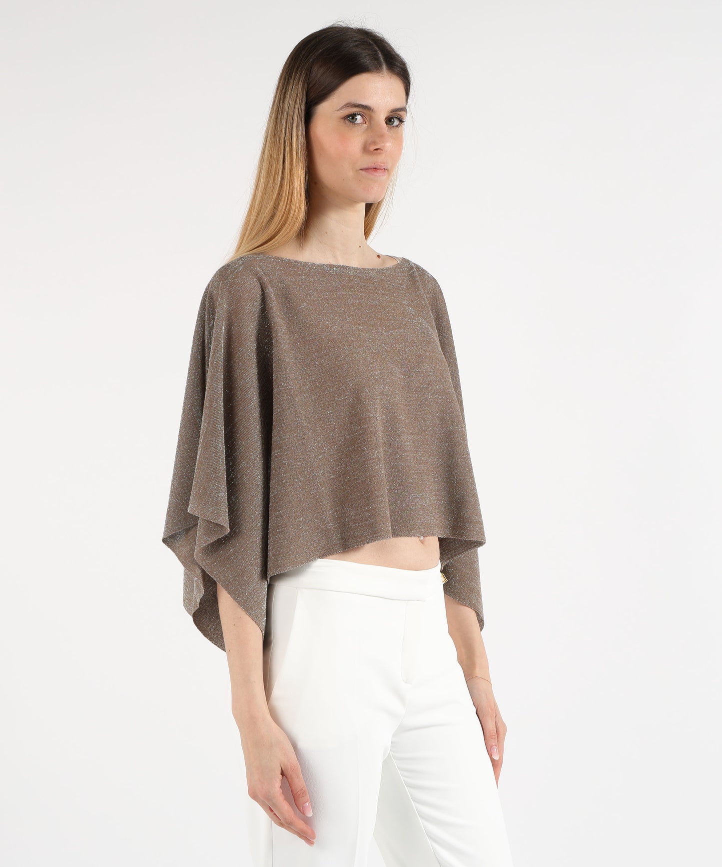 D.EXTERIOR Mantella Corta Brillantinata