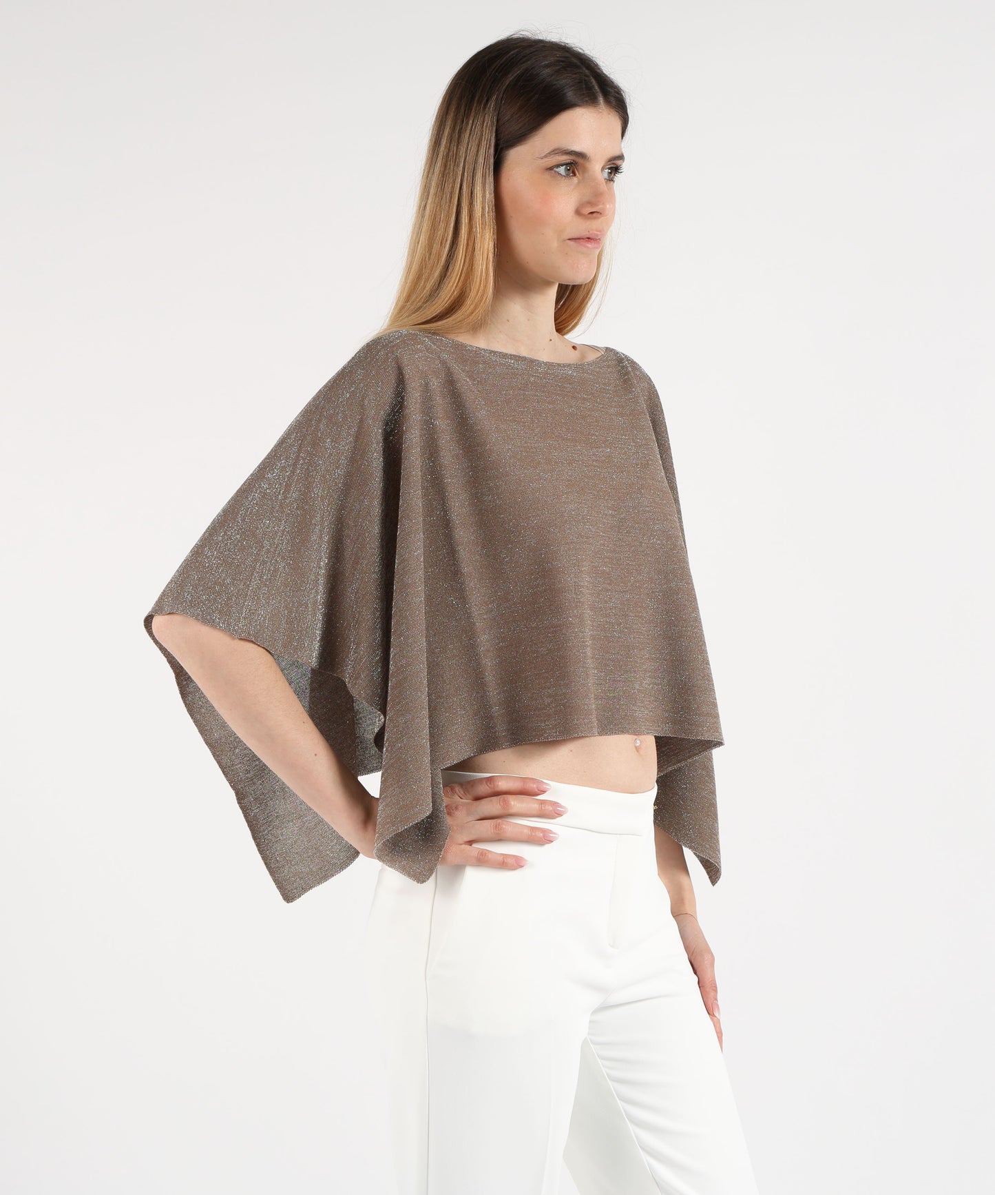 D.EXTERIOR Mantella Corta Brillantinata