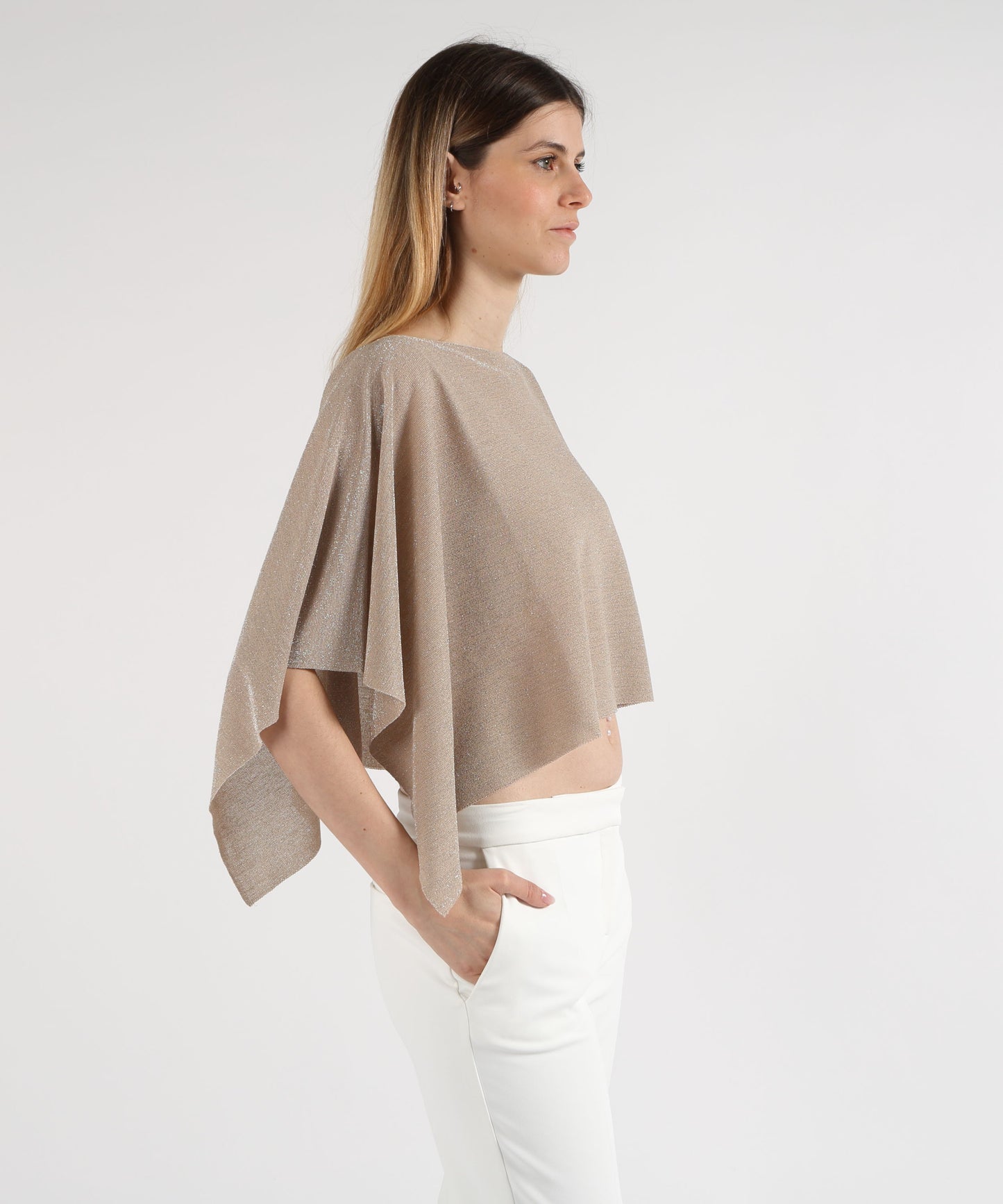 D.EXTERIOR Mantella Corta Brillantinata