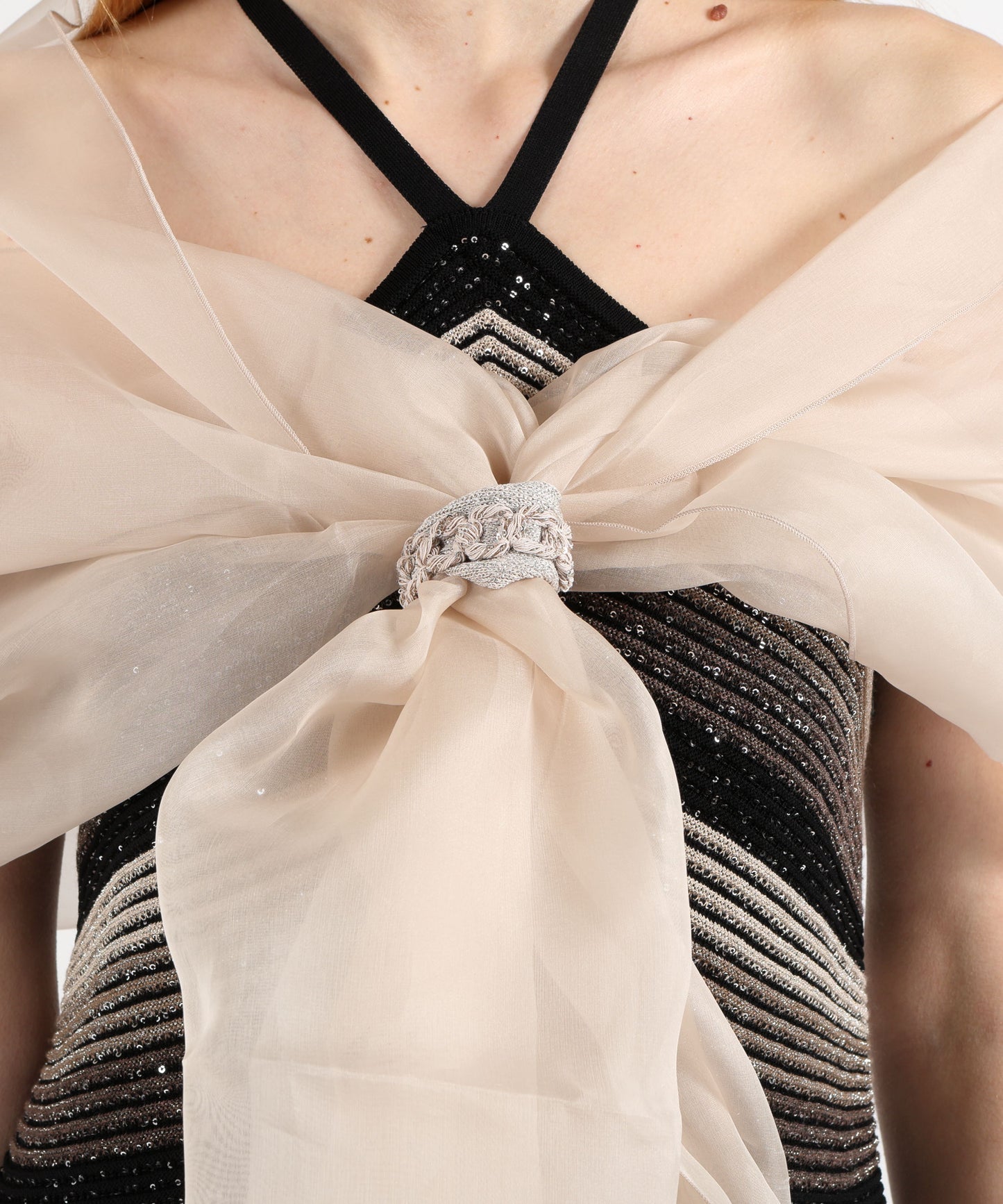 D.EXTERIOR Stola Rettangolare con Anello