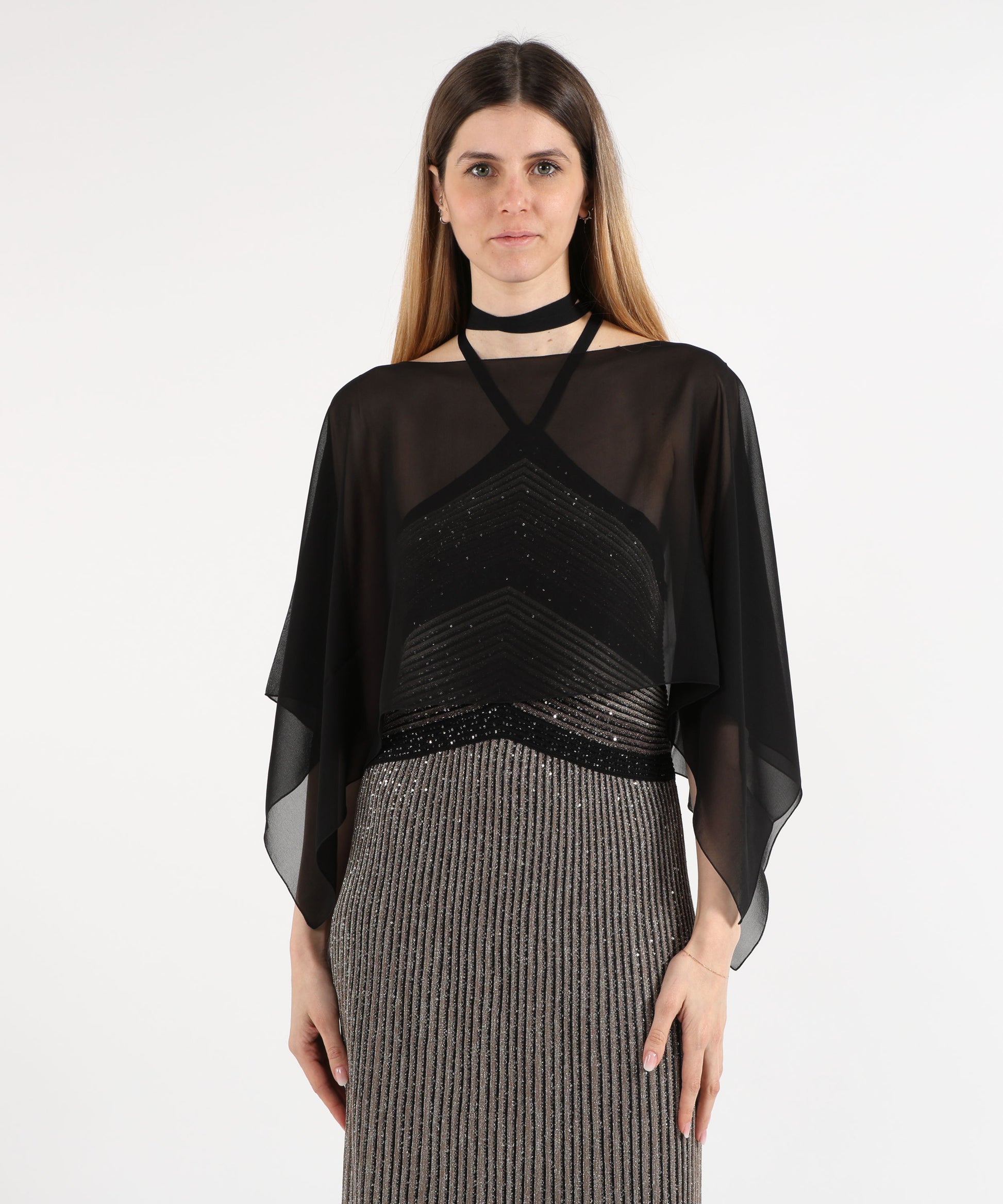 Capes D.EXTERIOR Soft Short Cape Nero | D.EXTERIOR