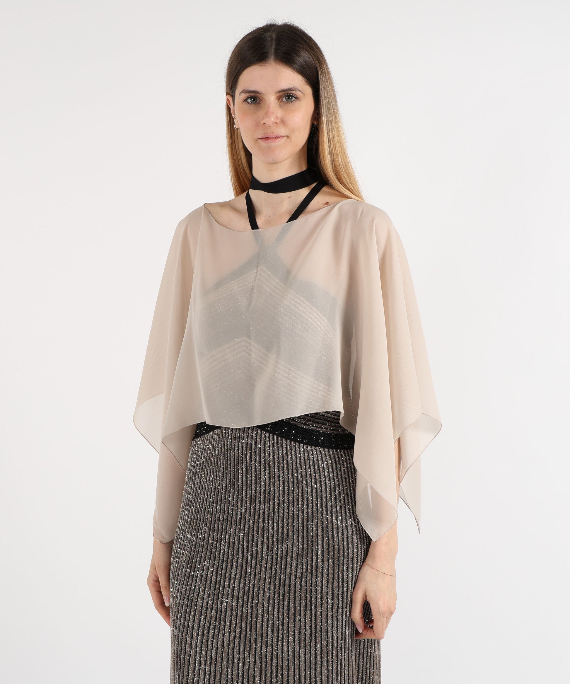 Capes D.EXTERIOR Soft Short Cape Panna | D.EXTERIOR