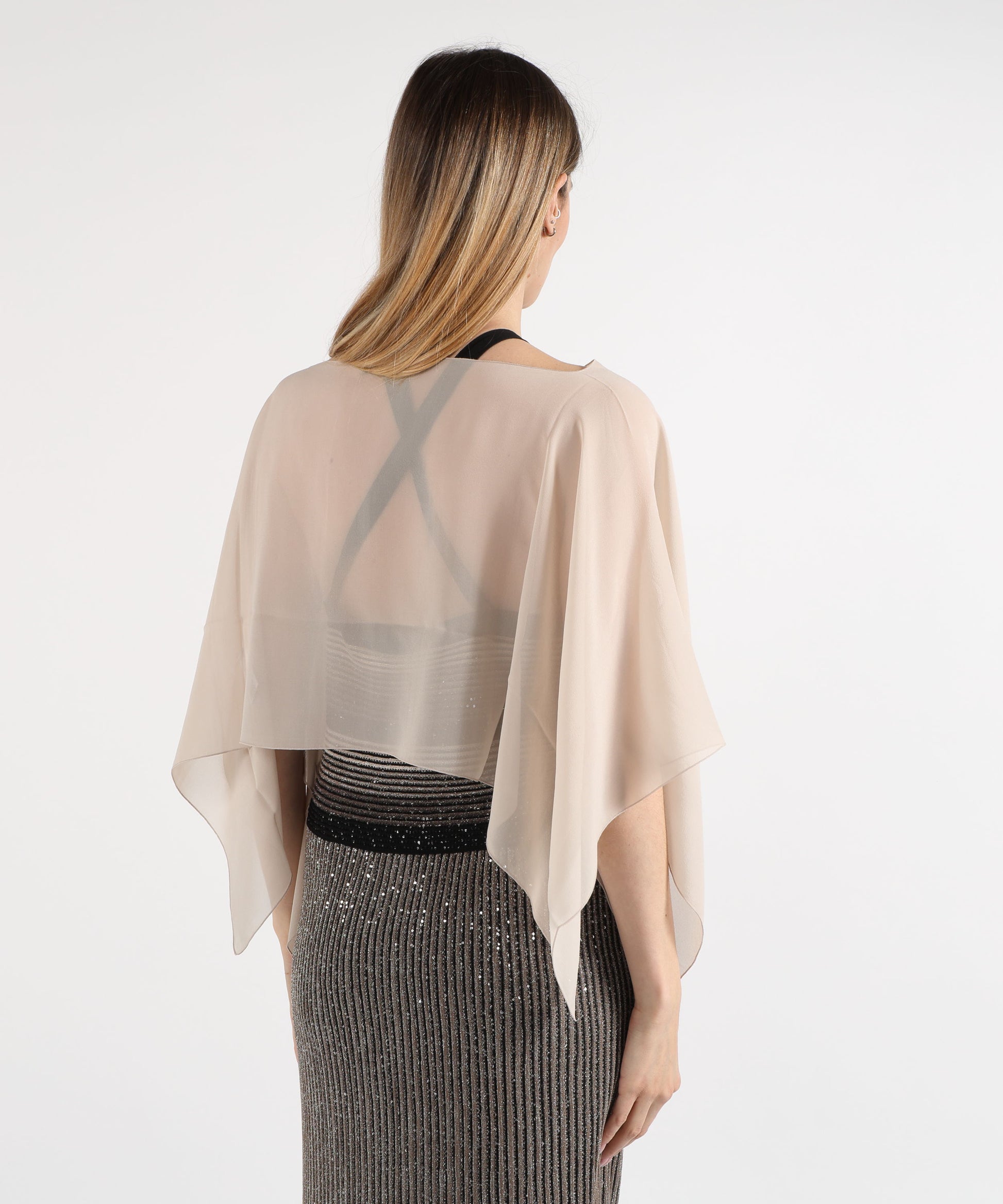 Capes D.EXTERIOR Soft Short Cape Panna | D.EXTERIOR