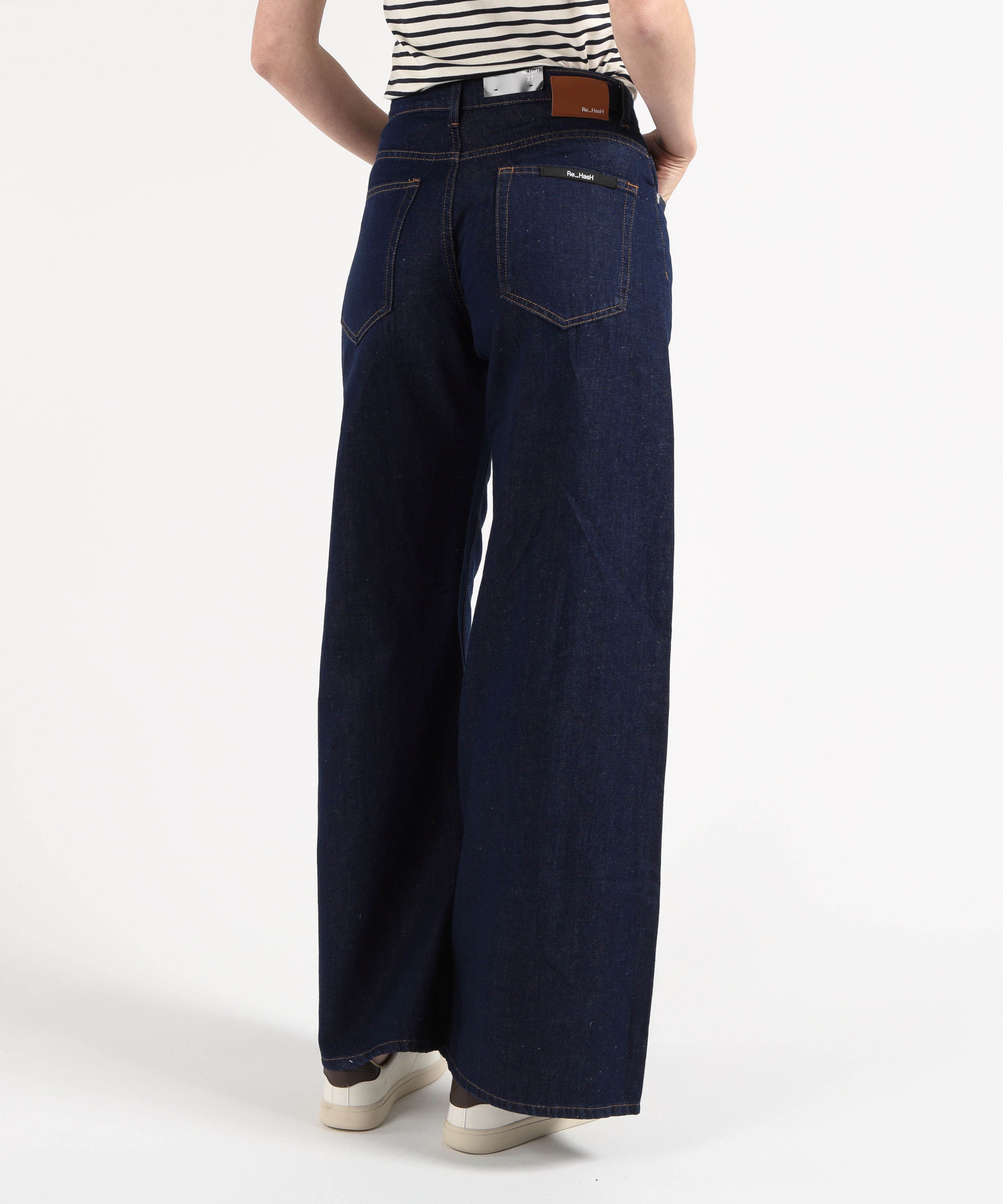 Jeans RE-HASH High-Waisted Palazzo Jeans Blu | RE-HASH