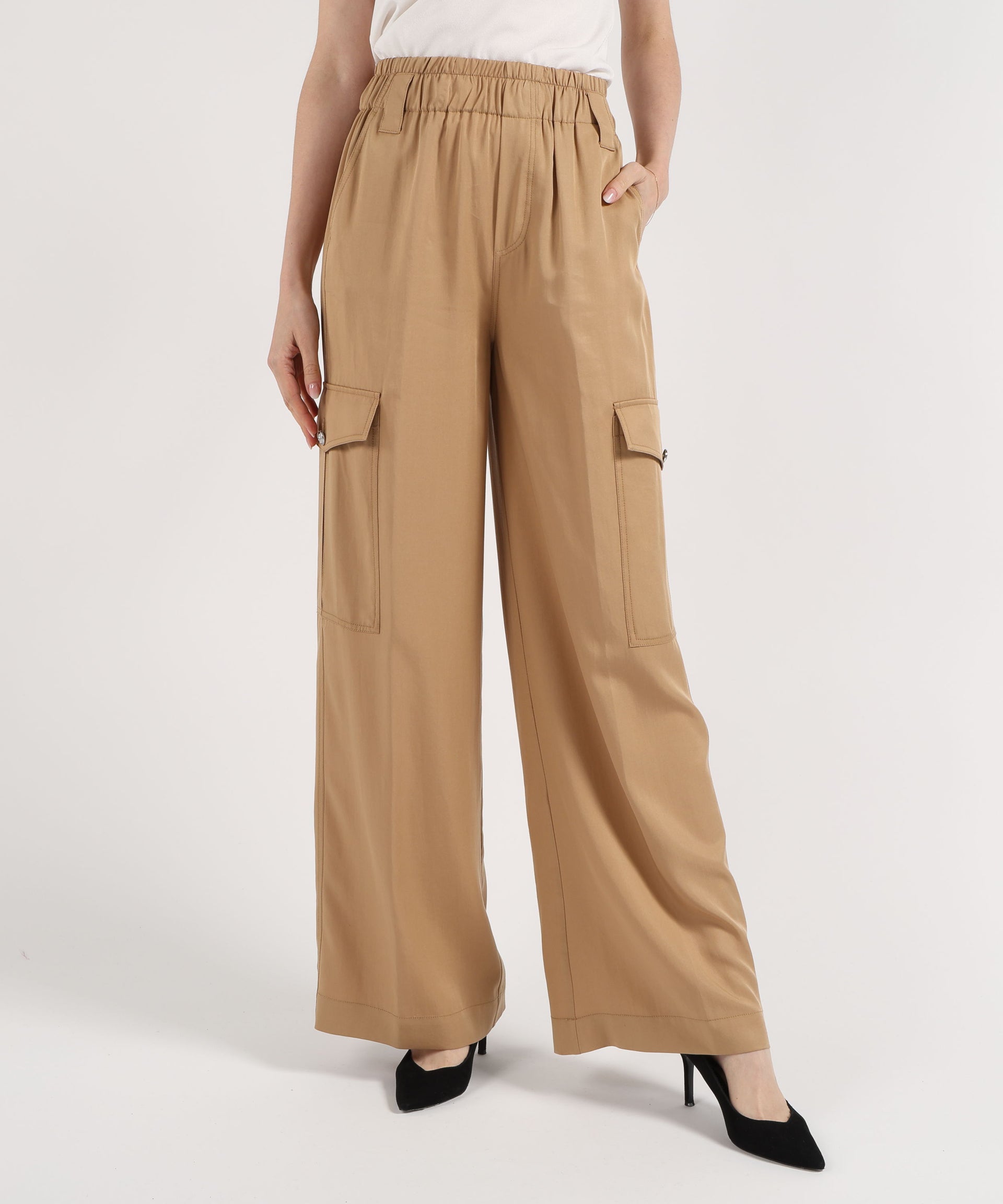 LIUJO denim Pantalone Cargo Morbido