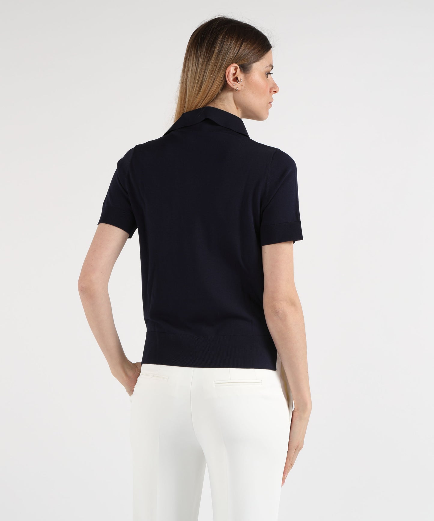 MAIDA MILA Soft Polo with Elastic Details
