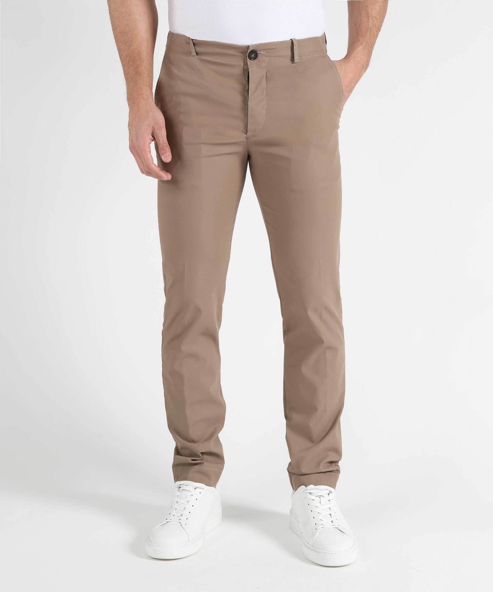 Trousers RRD Marina Chalk Week End Light Pant Tabacco | RRD
