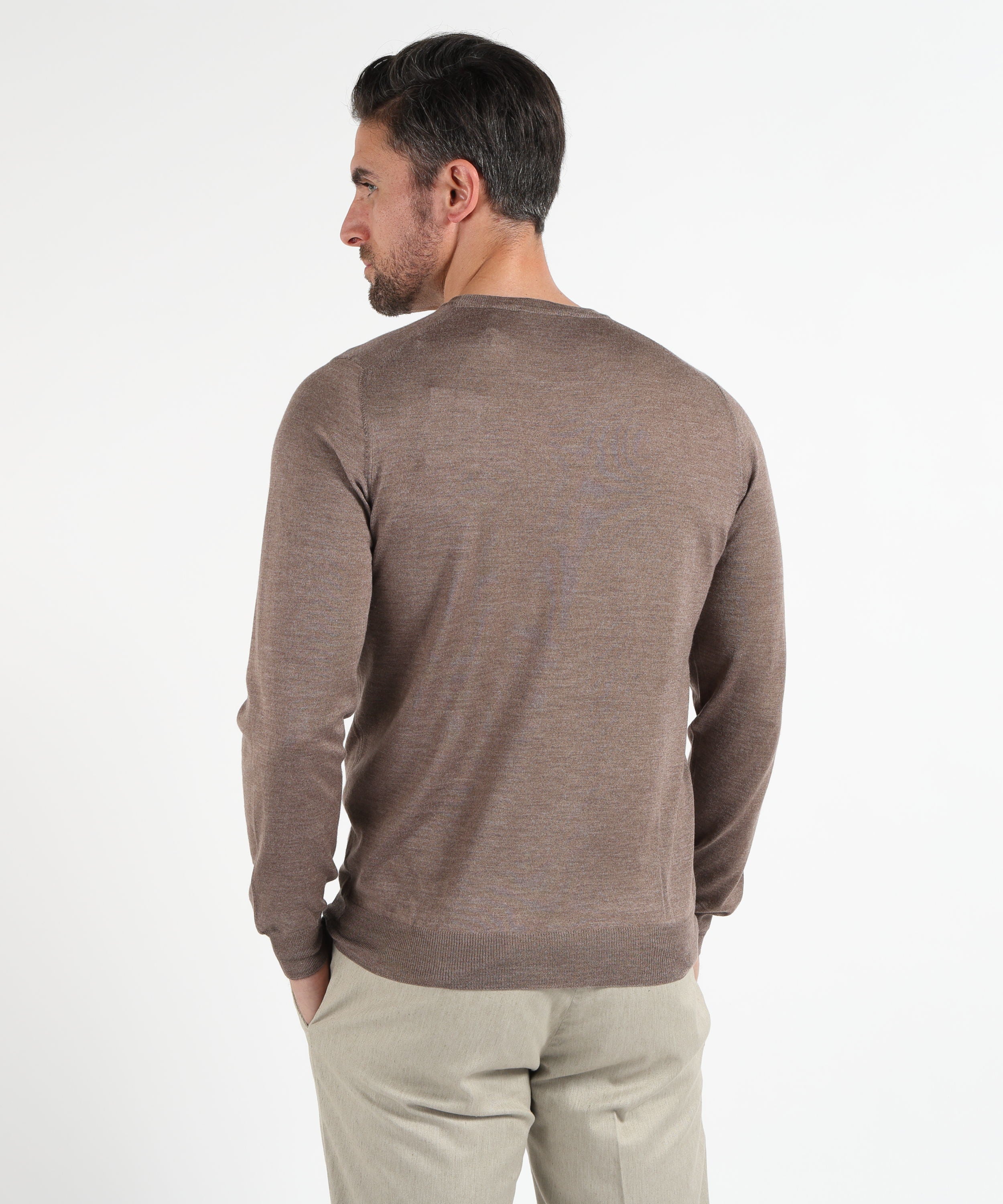 Maglie GRAN SASSO Maglia Girocollo Manica Lunga con Finta Molla Corda | GRAN SASSO