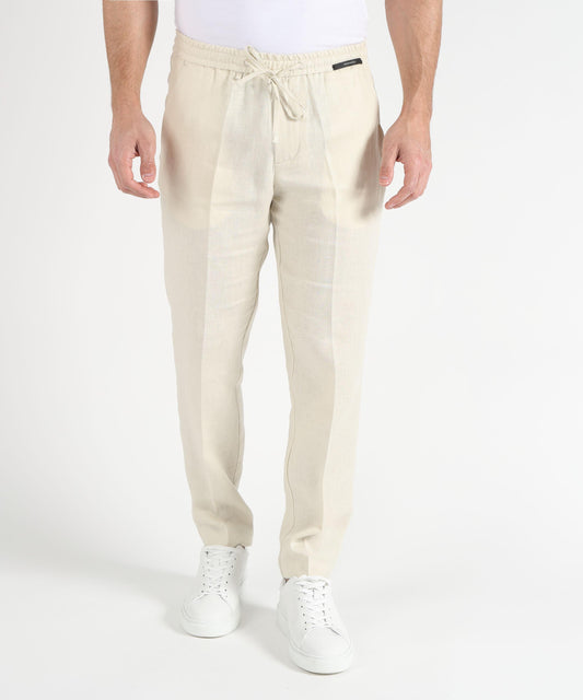 MICHAEL COAL Pantalone in lino