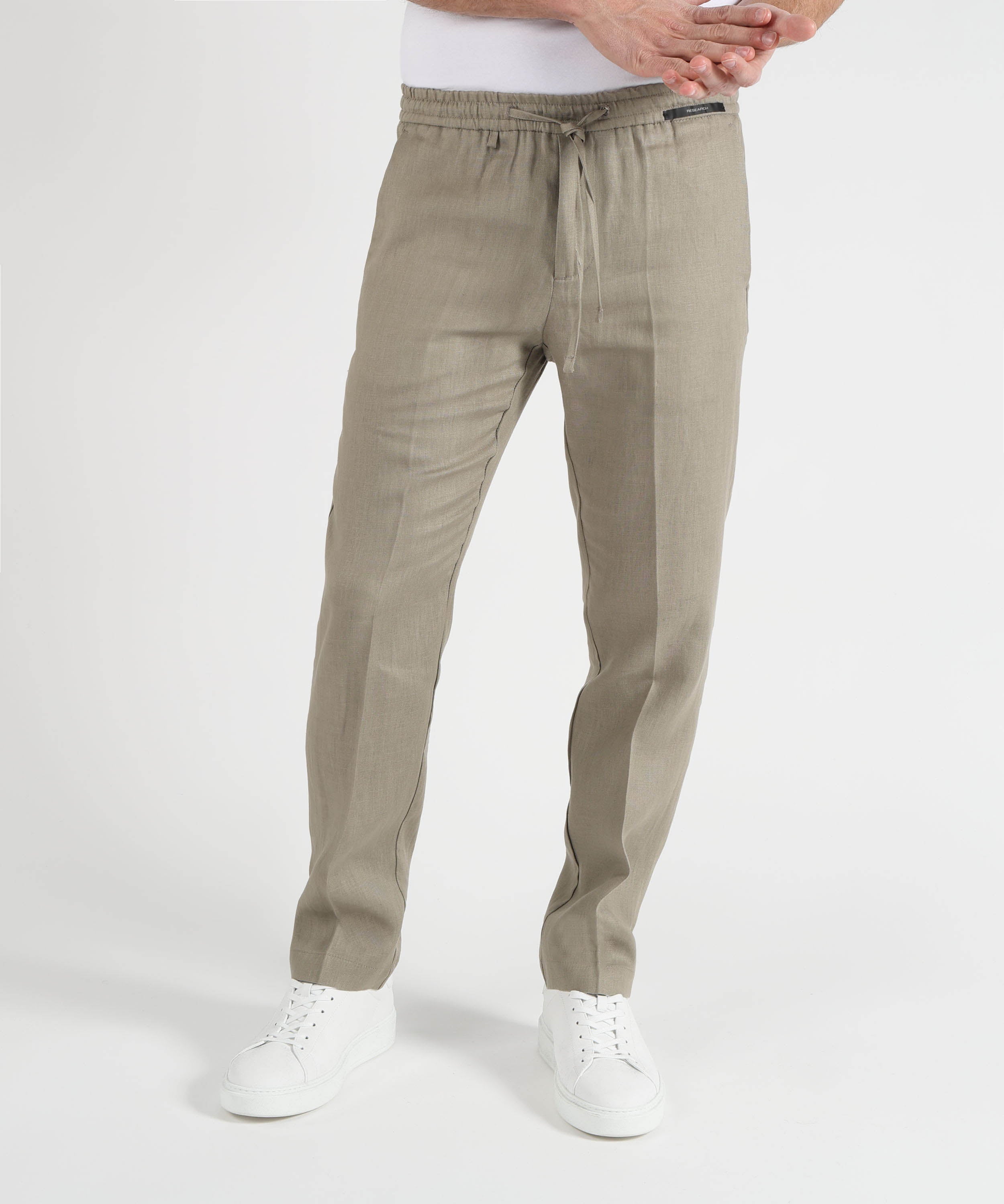 Pantaloni MICHAEL COAL Pantalone in lino Argilla | MICHAEL COAL