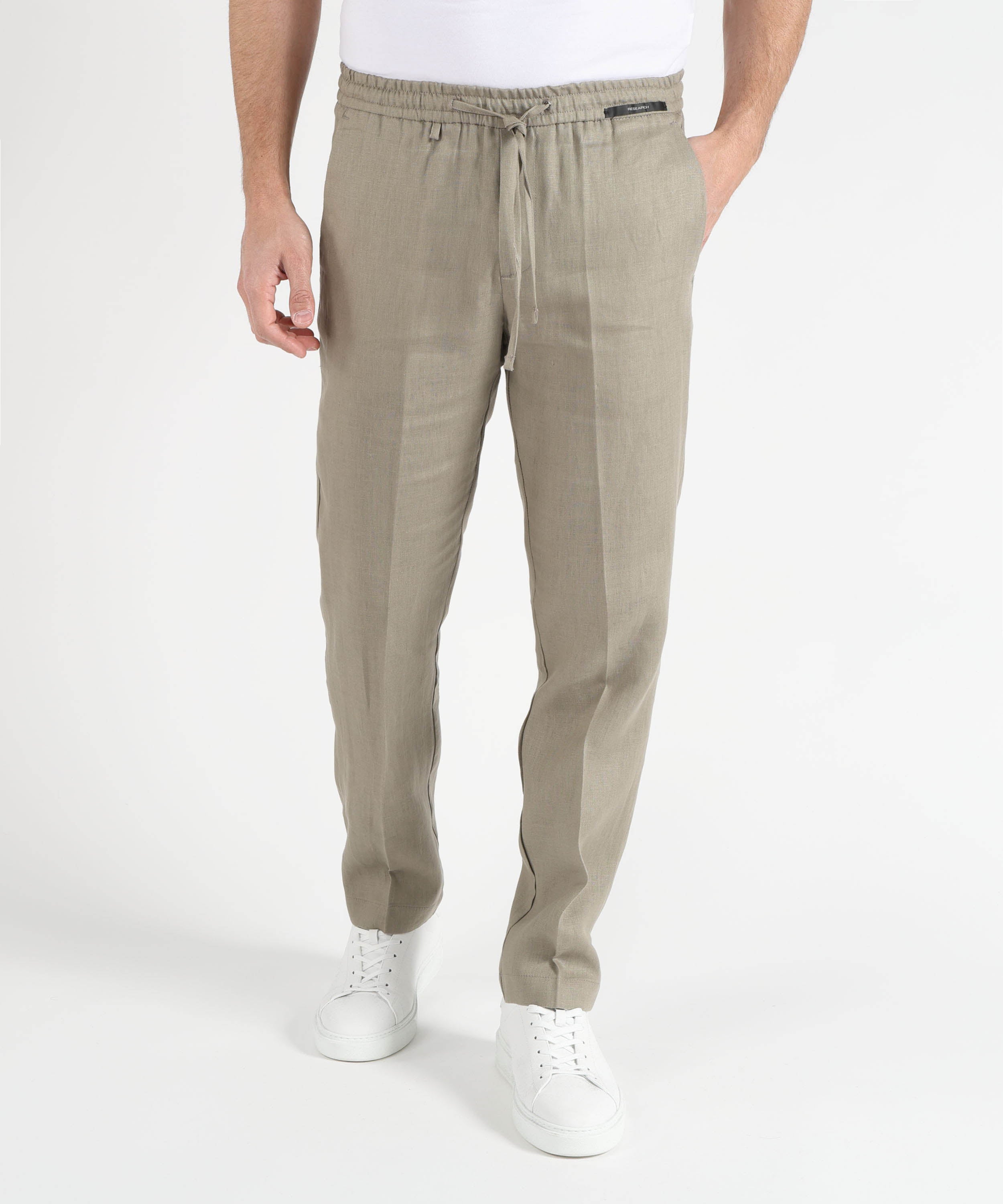 Pantaloni MICHAEL COAL Pantalone in lino Argilla | MICHAEL COAL