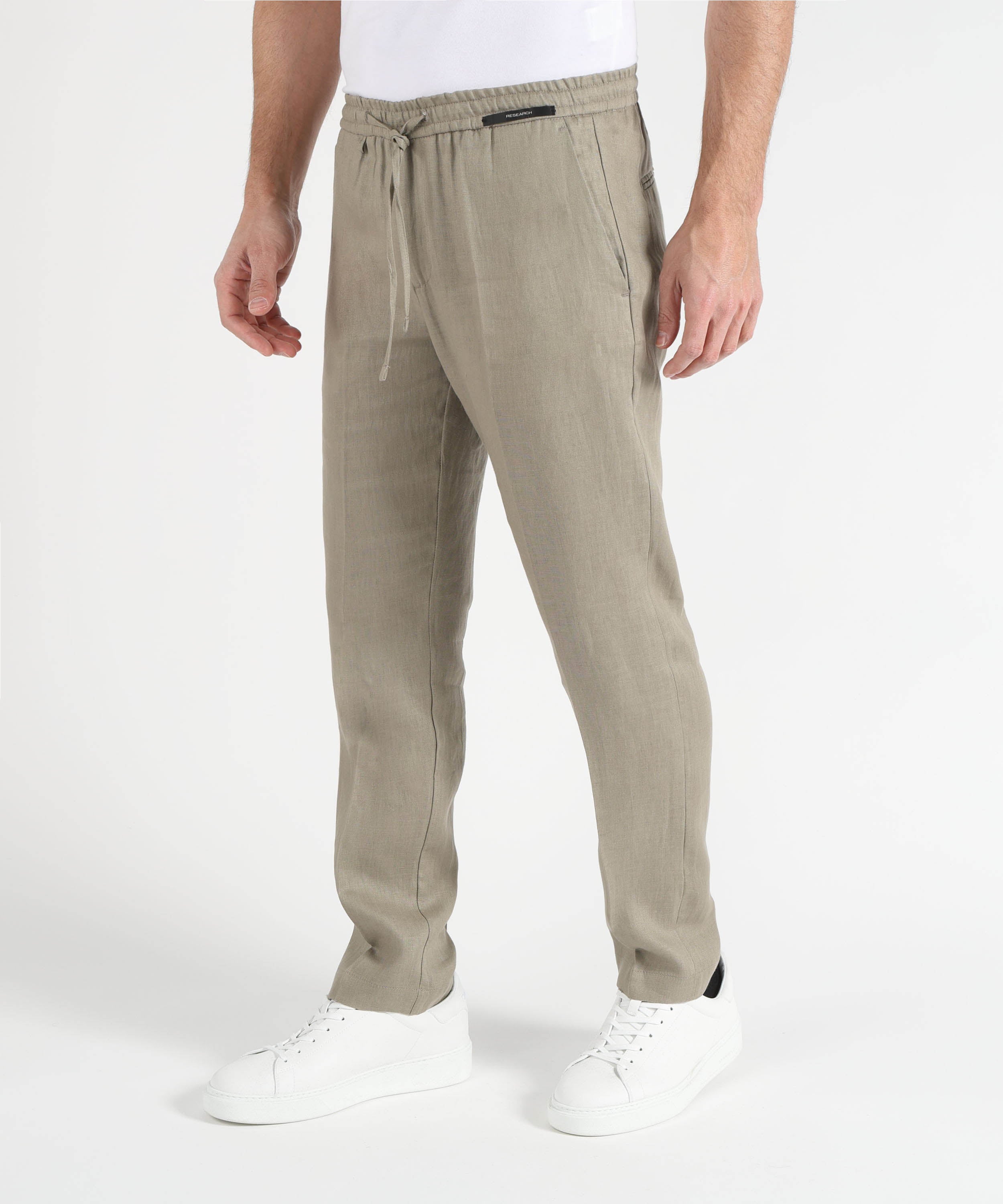 Pantaloni MICHAEL COAL Pantalone in lino Argilla | MICHAEL COAL