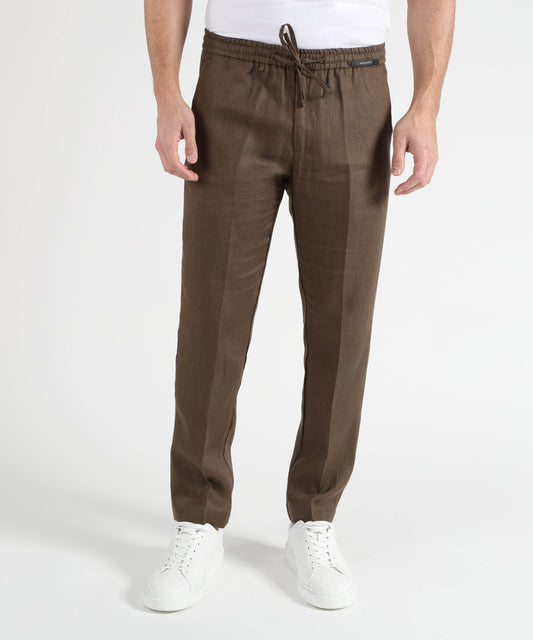 Pantaloni MICHAEL COAL Pantalone in lino Visone | MICHAEL COAL