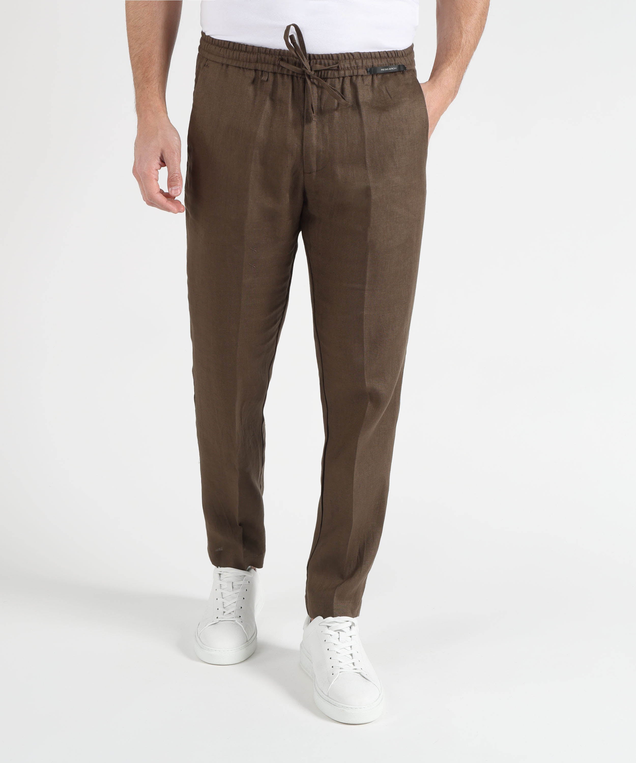 Pantaloni MICHAEL COAL Pantalone in lino Visone | MICHAEL COAL