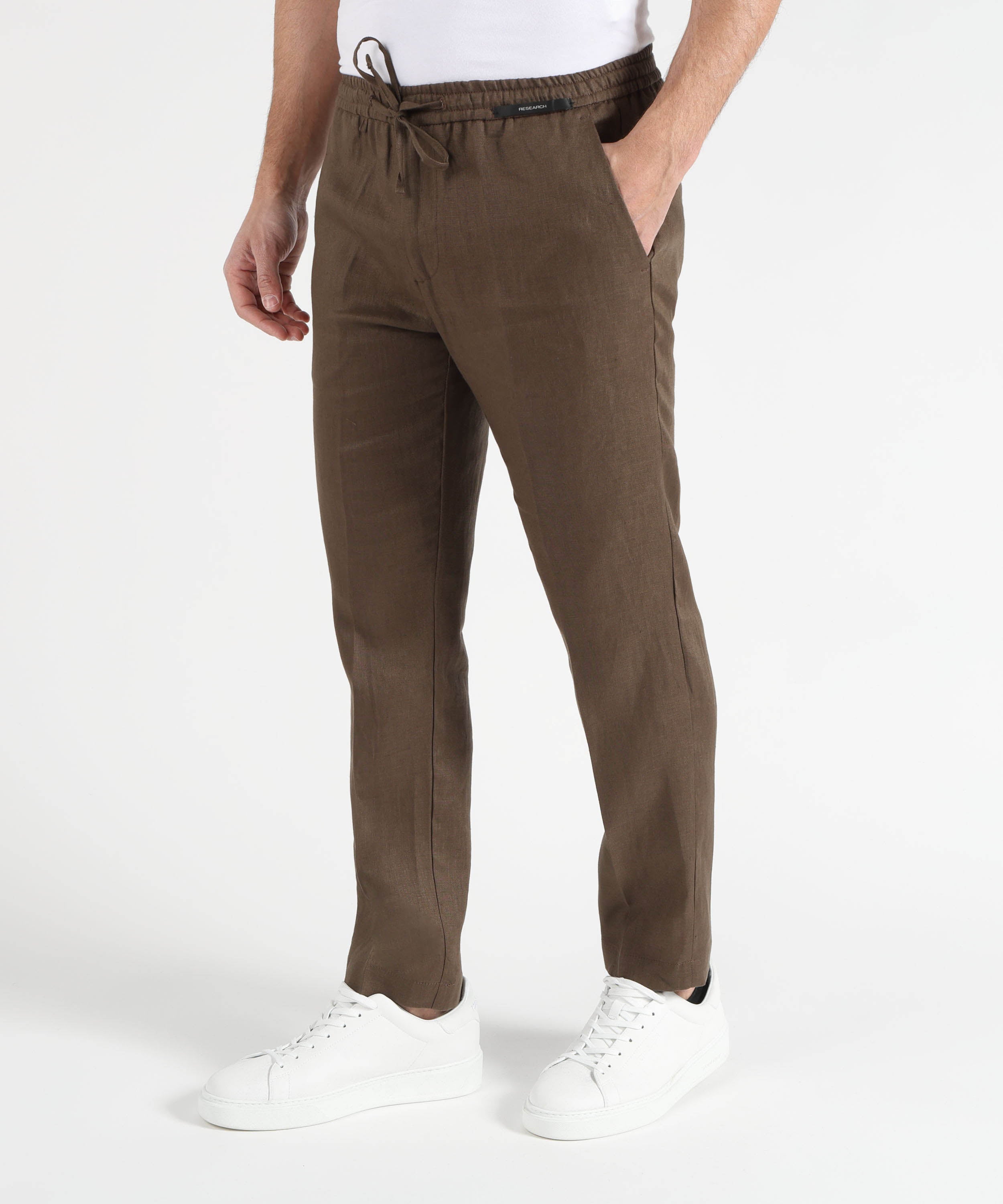 Pantaloni MICHAEL COAL Pantalone in lino Visone | MICHAEL COAL