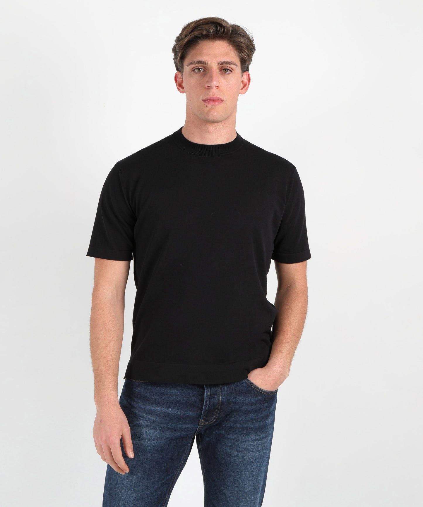 FILIPPO DE LAURENTIIS Cotton Crêpe T-Shirt