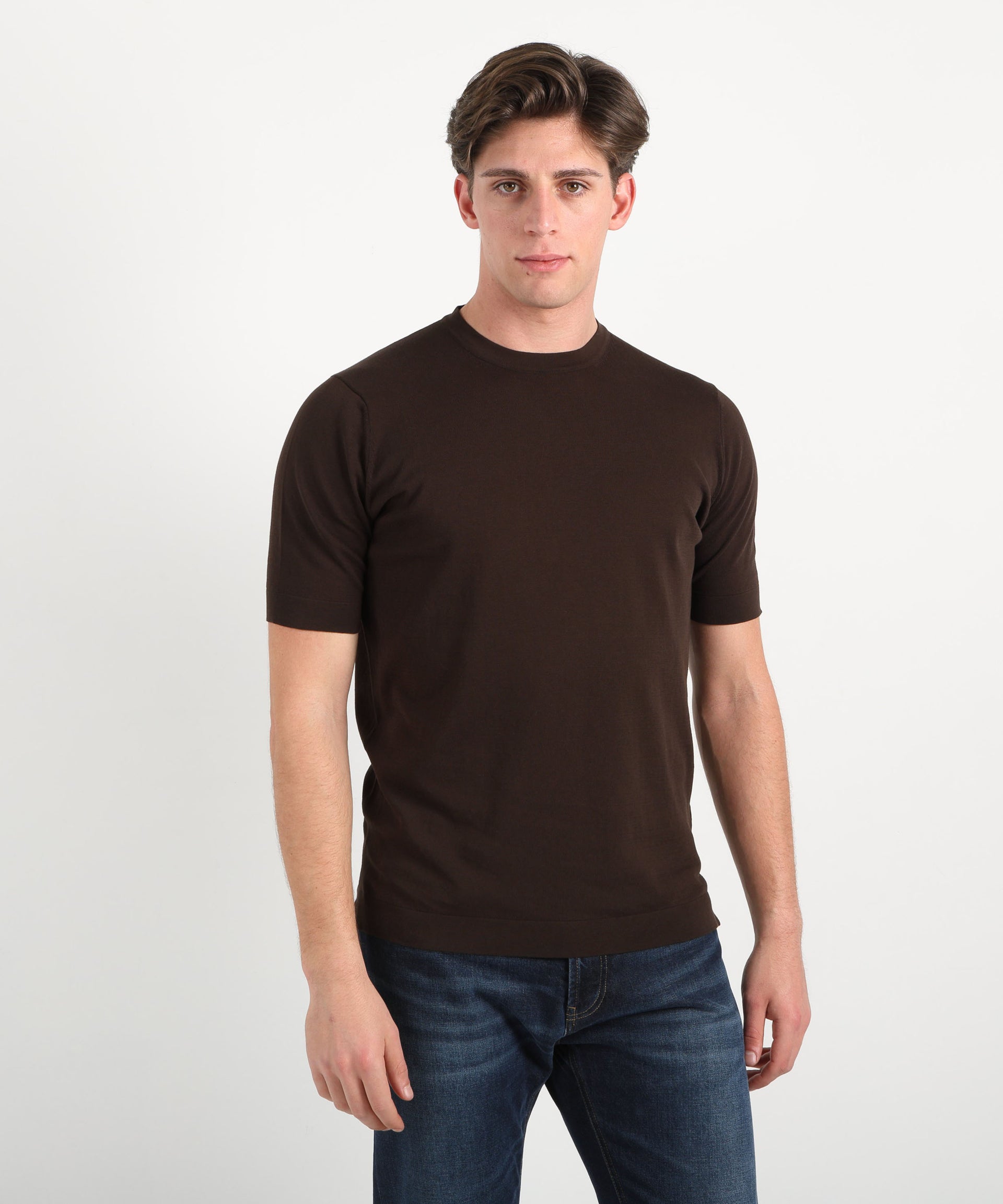 FILIPPO DE LAURENTIIS T-shirt in crêpe di cotone