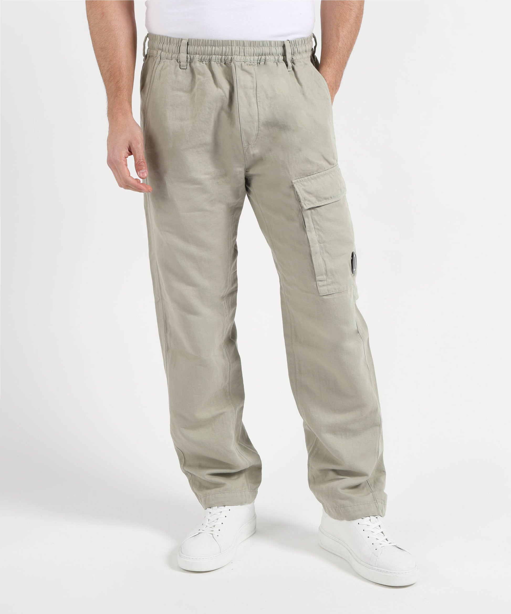 Cargo pants C.P. COMPANY Cotton Rip-Stop Boxy Lens Cargo Pants Grigio | C.P. COMPANY