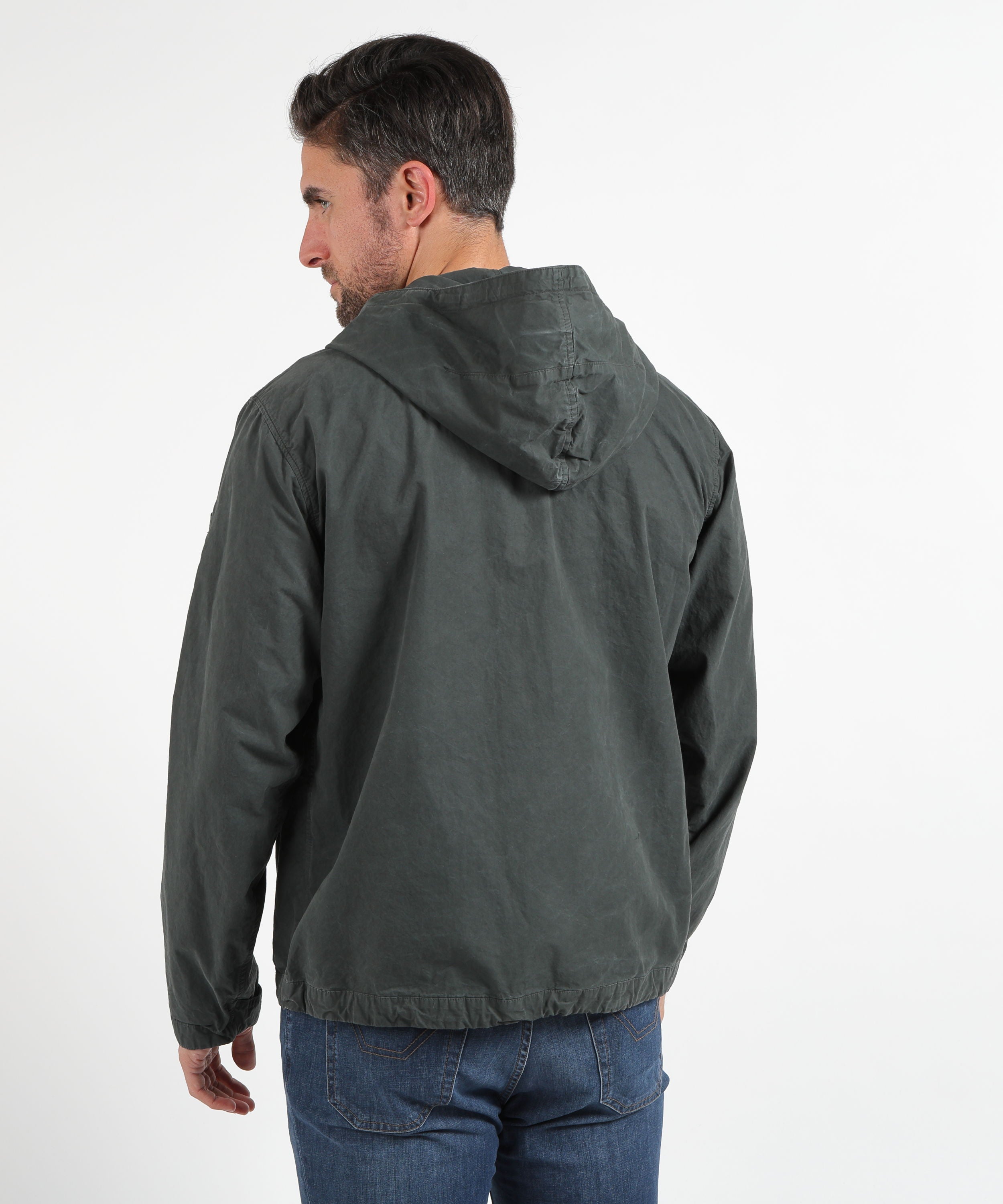 Giacche C.P. COMPANY Giacca Micro-Reps con Cappuccio Grigio | C.P. COMPANY