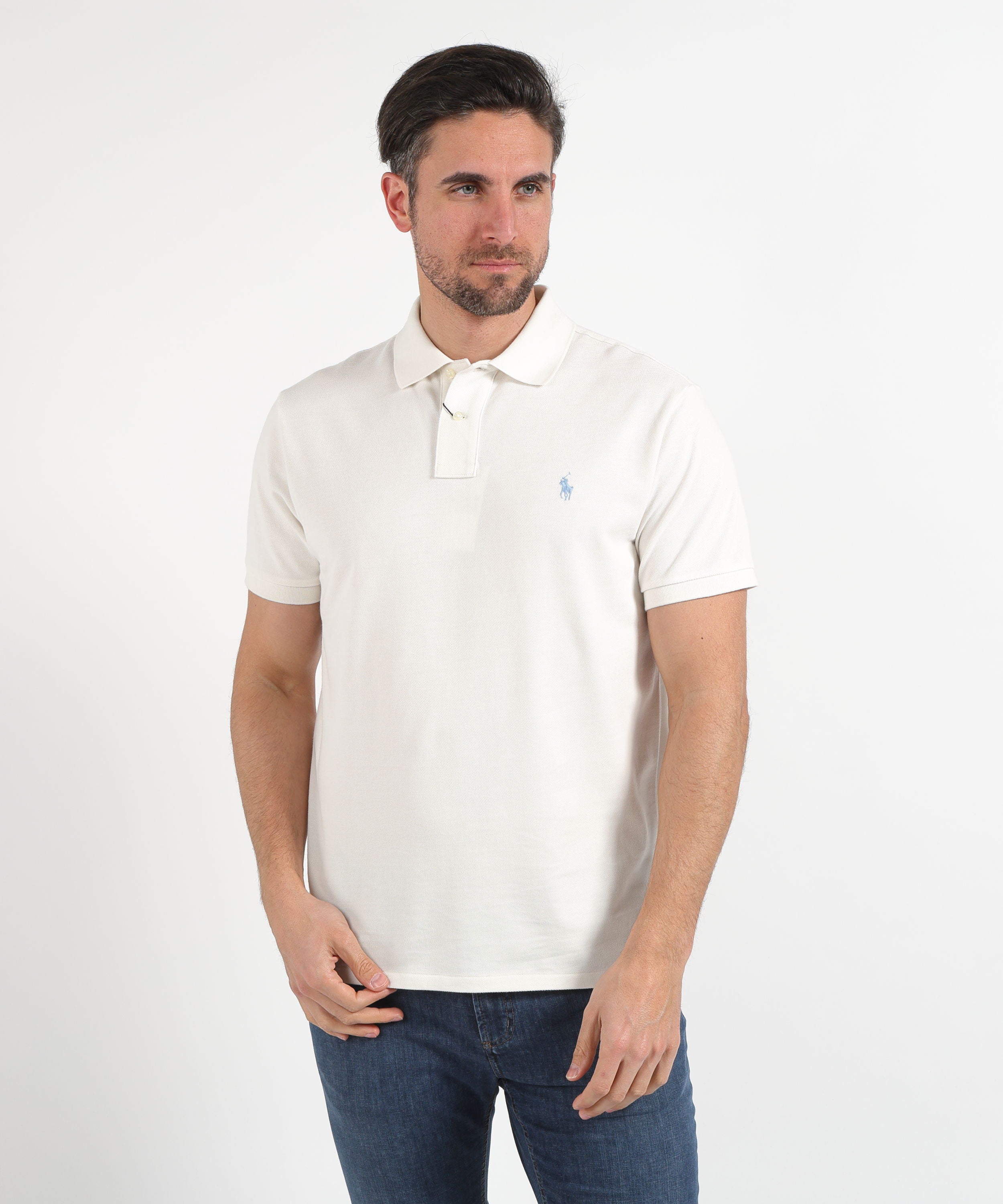 Polo POLO RALPH LAUREN L'iconica polo in piqué Crema | POLO RALPH LAUREN