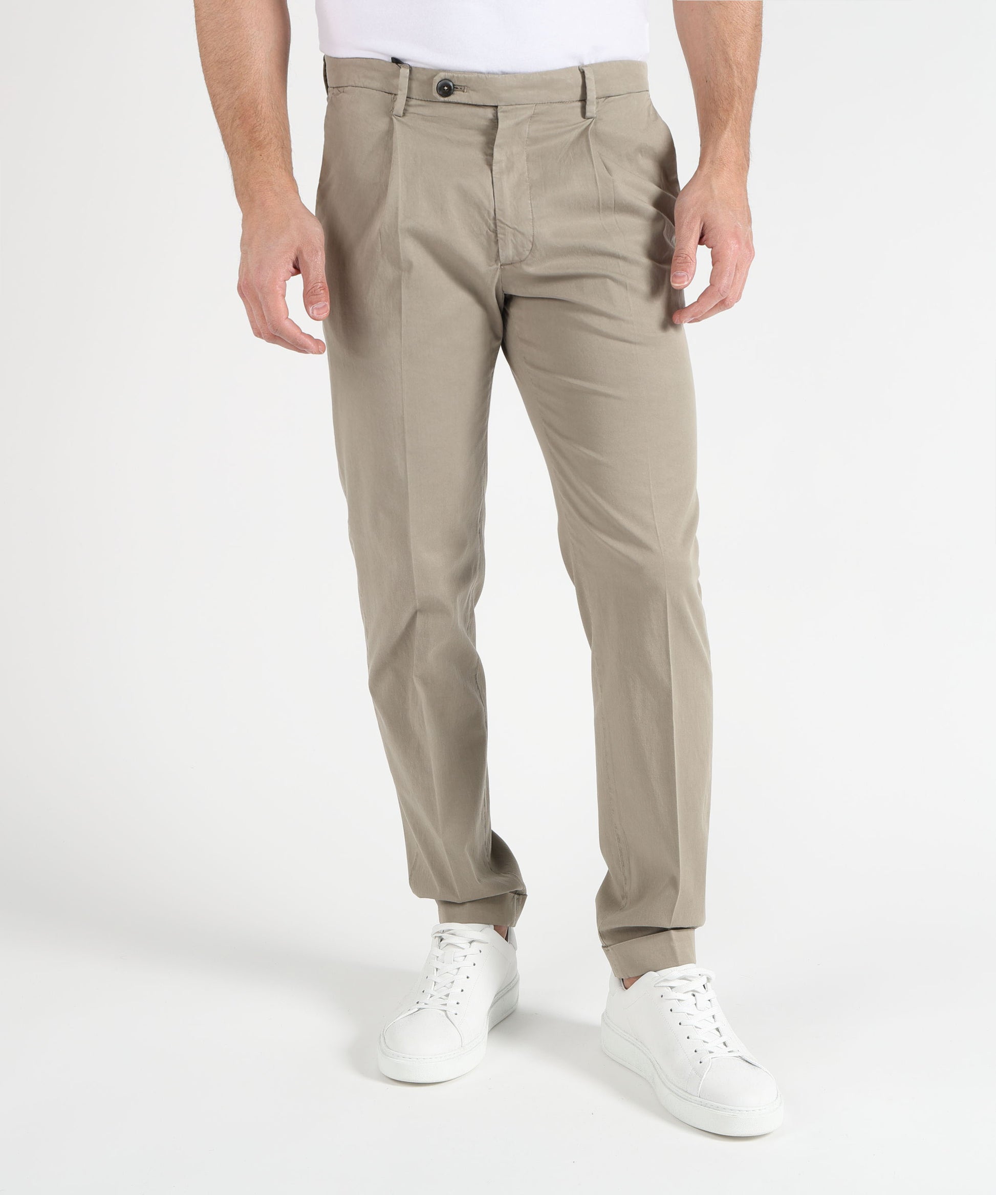Trousers MICHAEL COAL Frederick Pleated Trousers Argilla | MICHAEL COAL