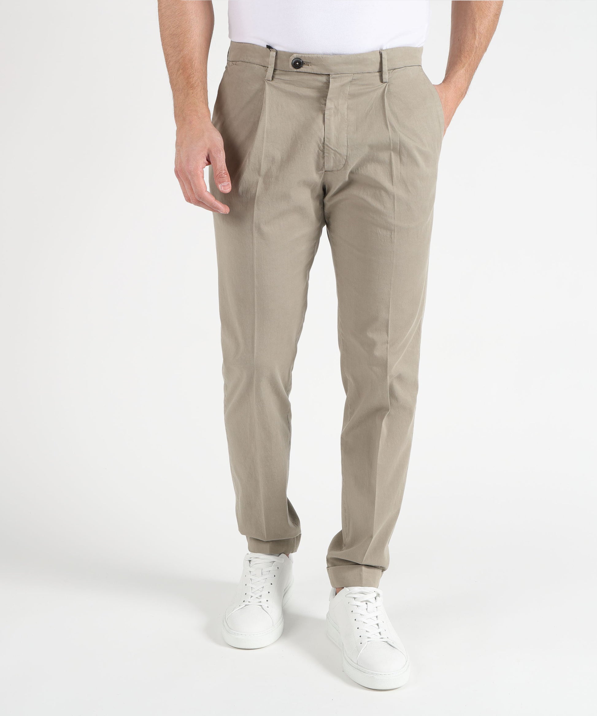 Trousers MICHAEL COAL Frederick Pleated Trousers Argilla | MICHAEL COAL
