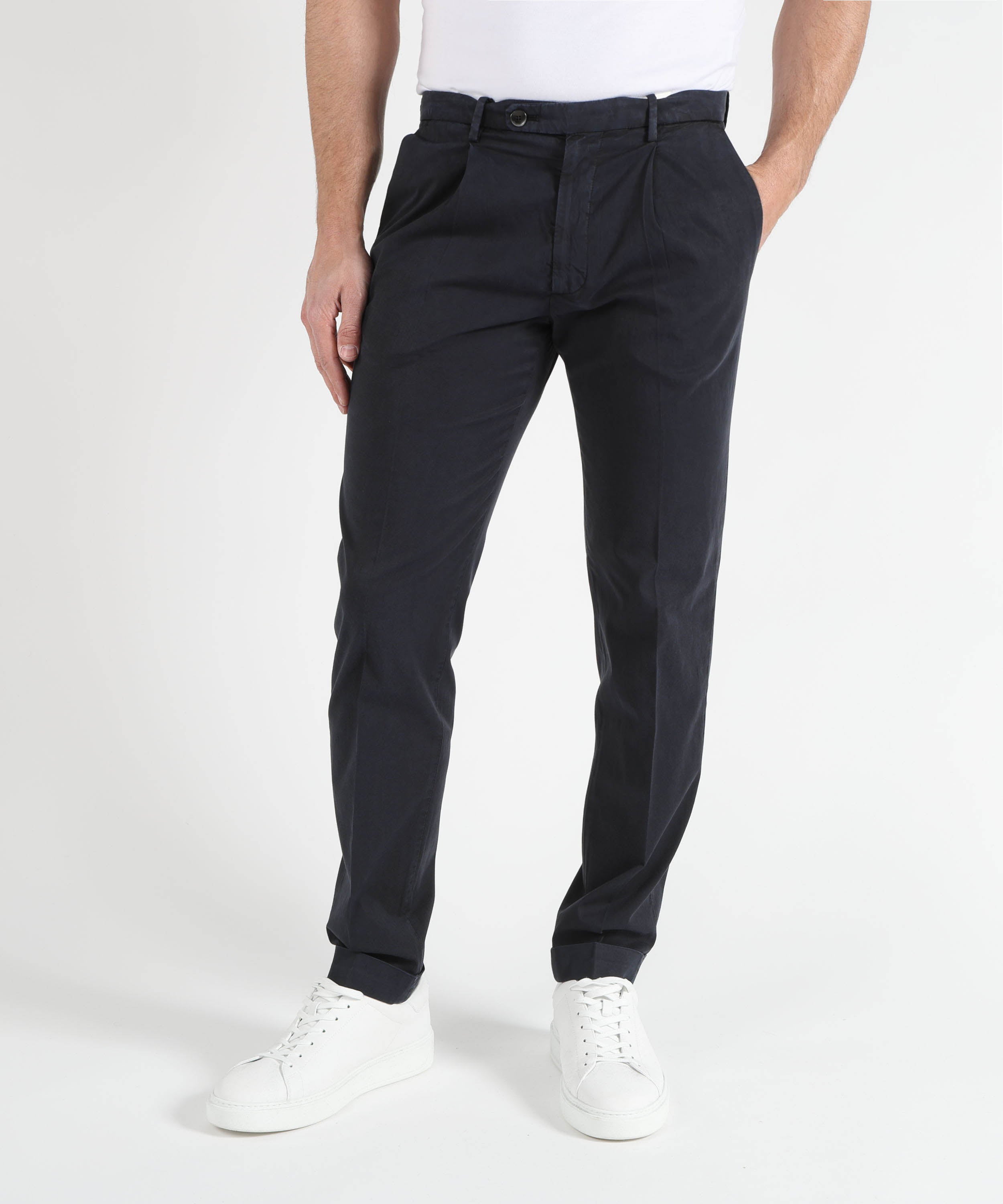 Pantaloni MICHAEL COAL Pantalone con pence frederick Navy | MICHAEL COAL