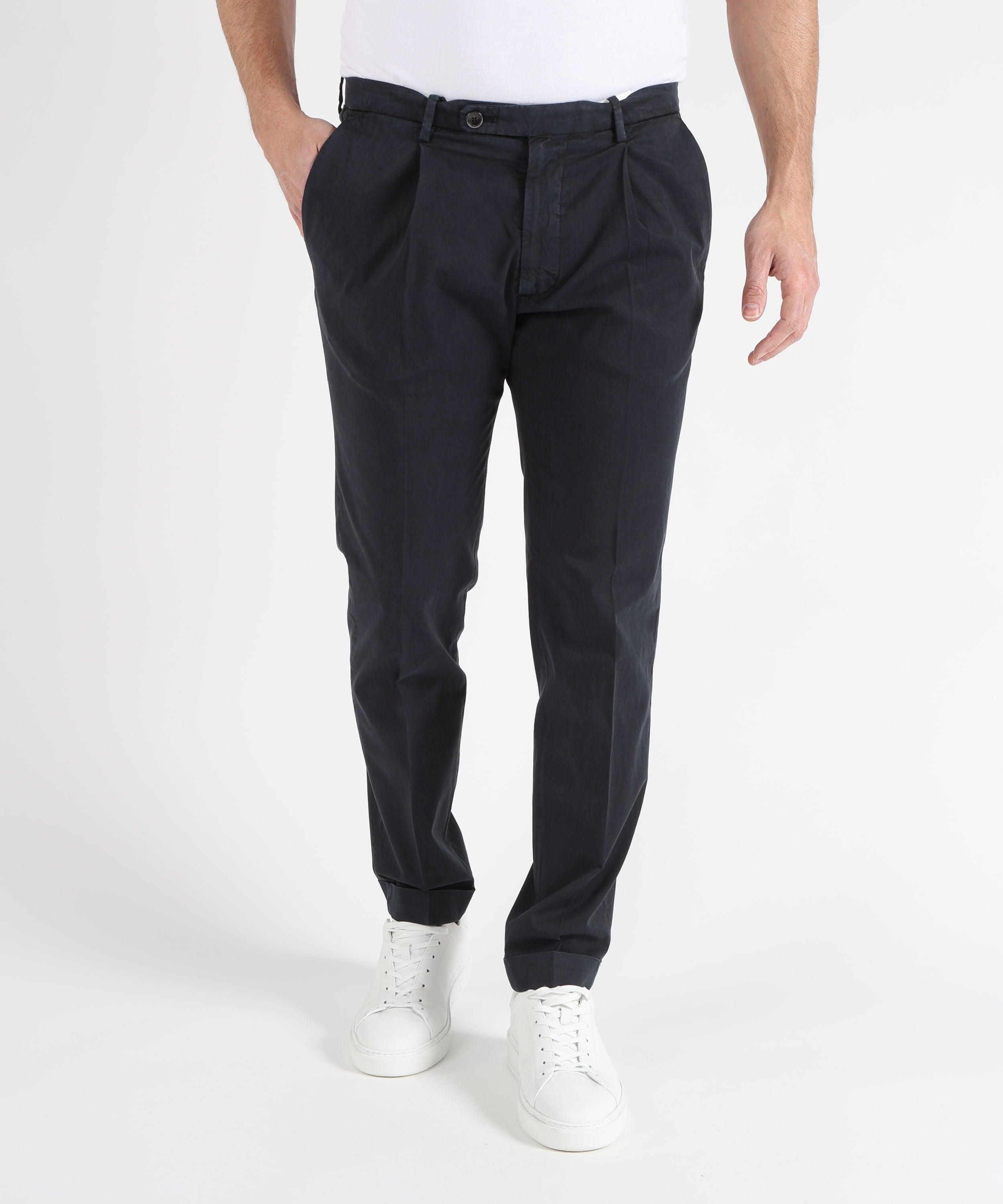 Pantaloni MICHAEL COAL Pantalone con pence frederick Navy | MICHAEL COAL