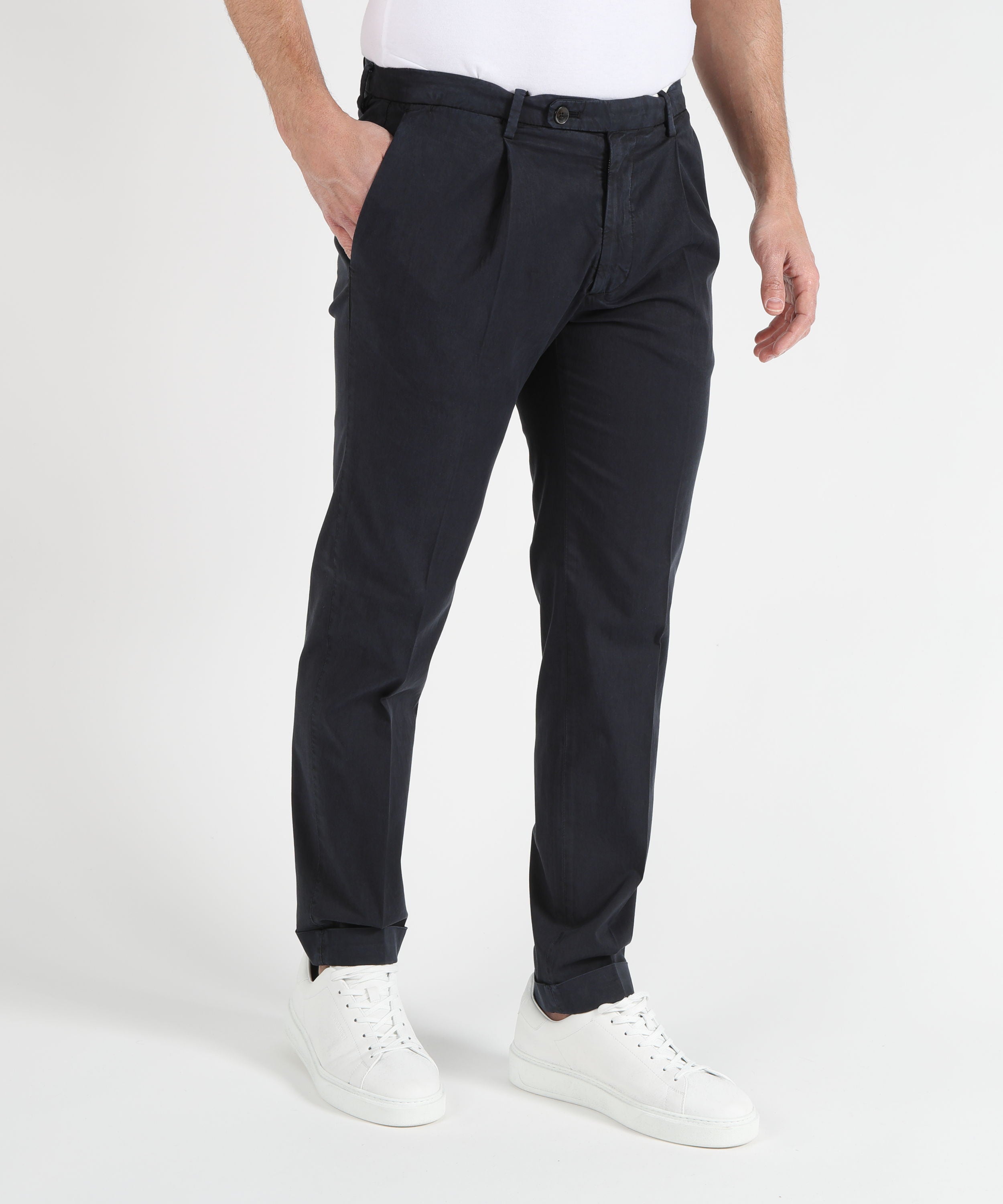 Pantaloni MICHAEL COAL Pantalone con pence frederick Navy | MICHAEL COAL