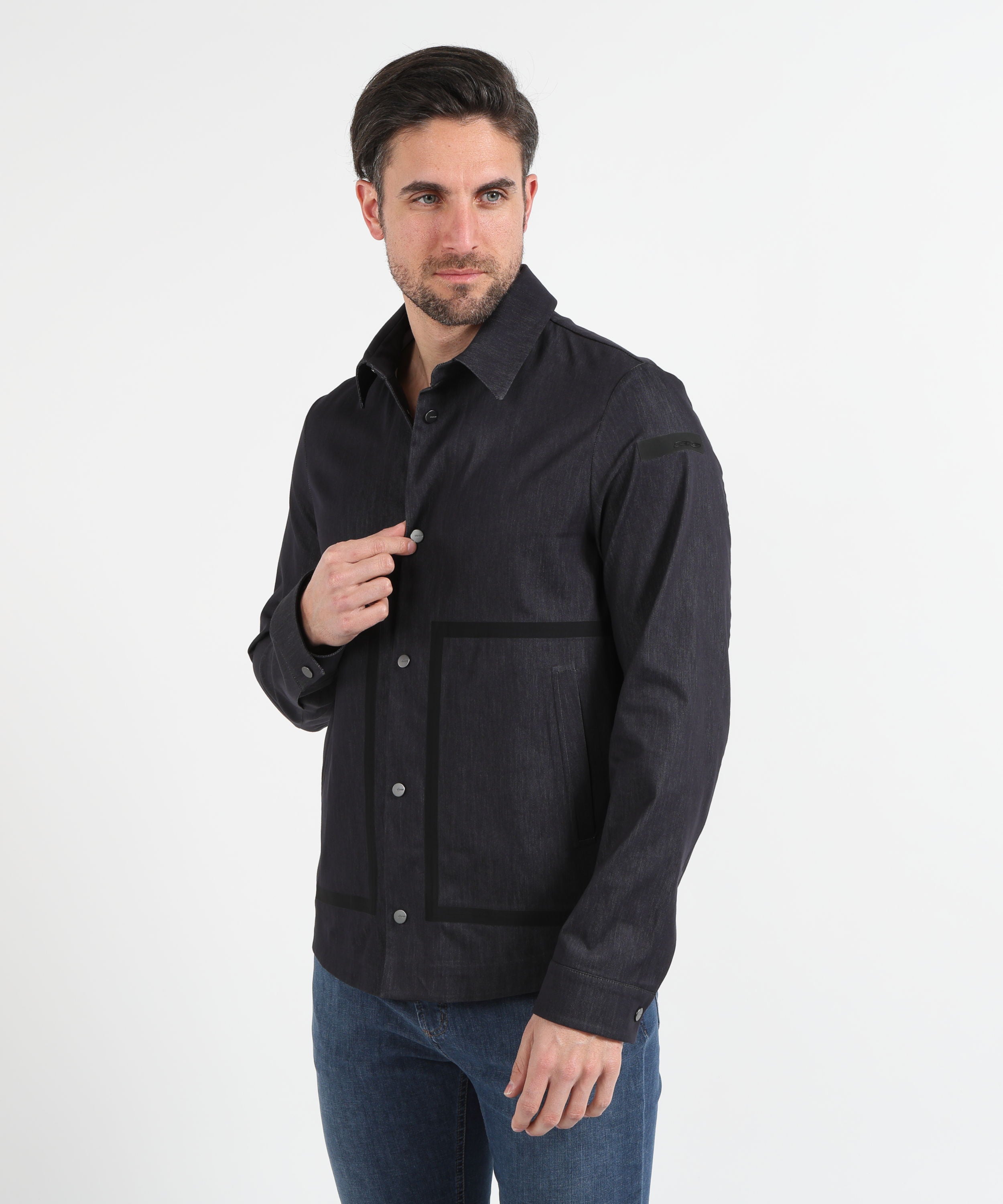 Giacche RRD Marina Overshirt Jkt Blu nero | RRD