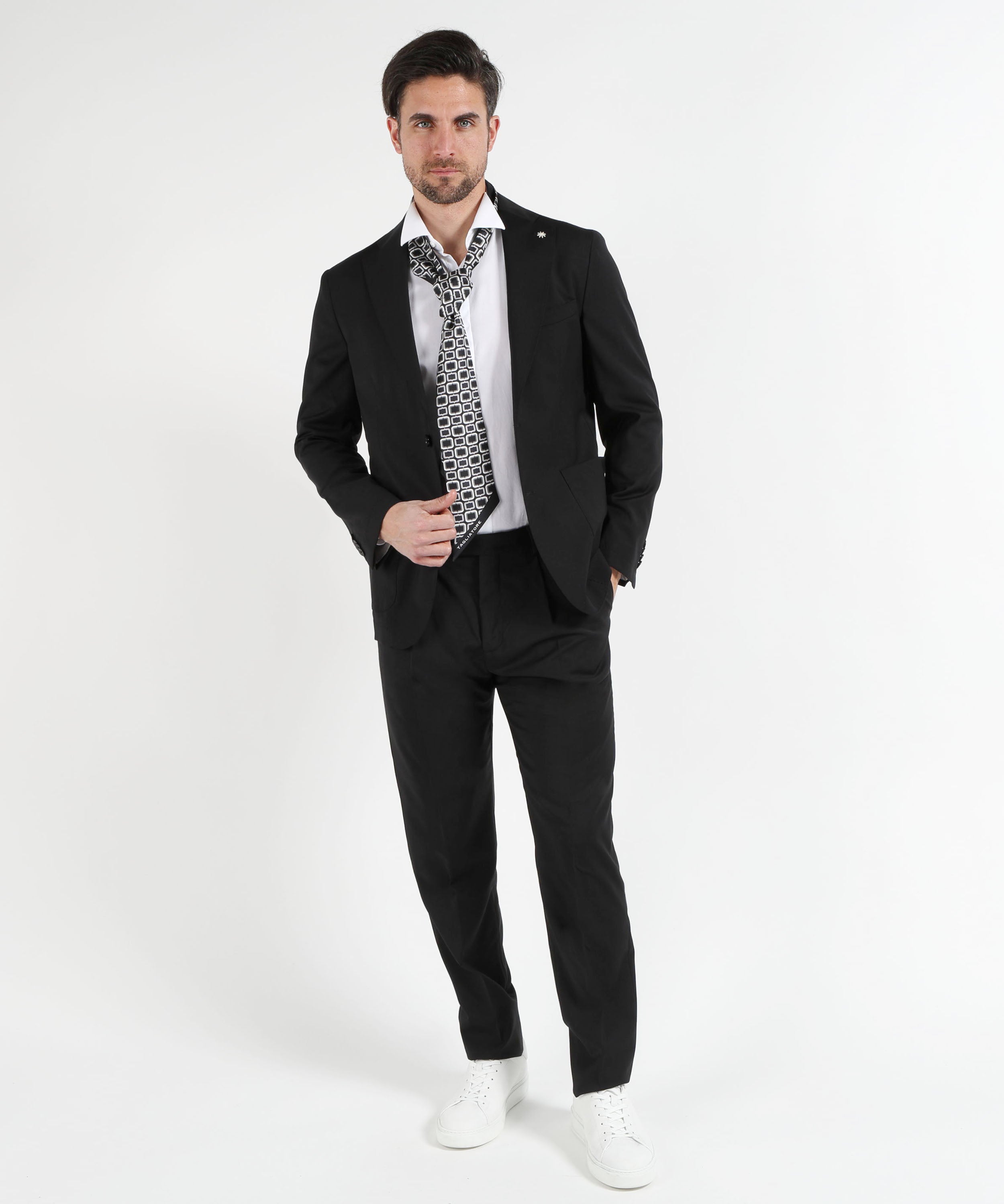 Abiti MANUEL RITZ Completo Destrutturato – Stile Contemporaneo Nero | MANUEL RITZ