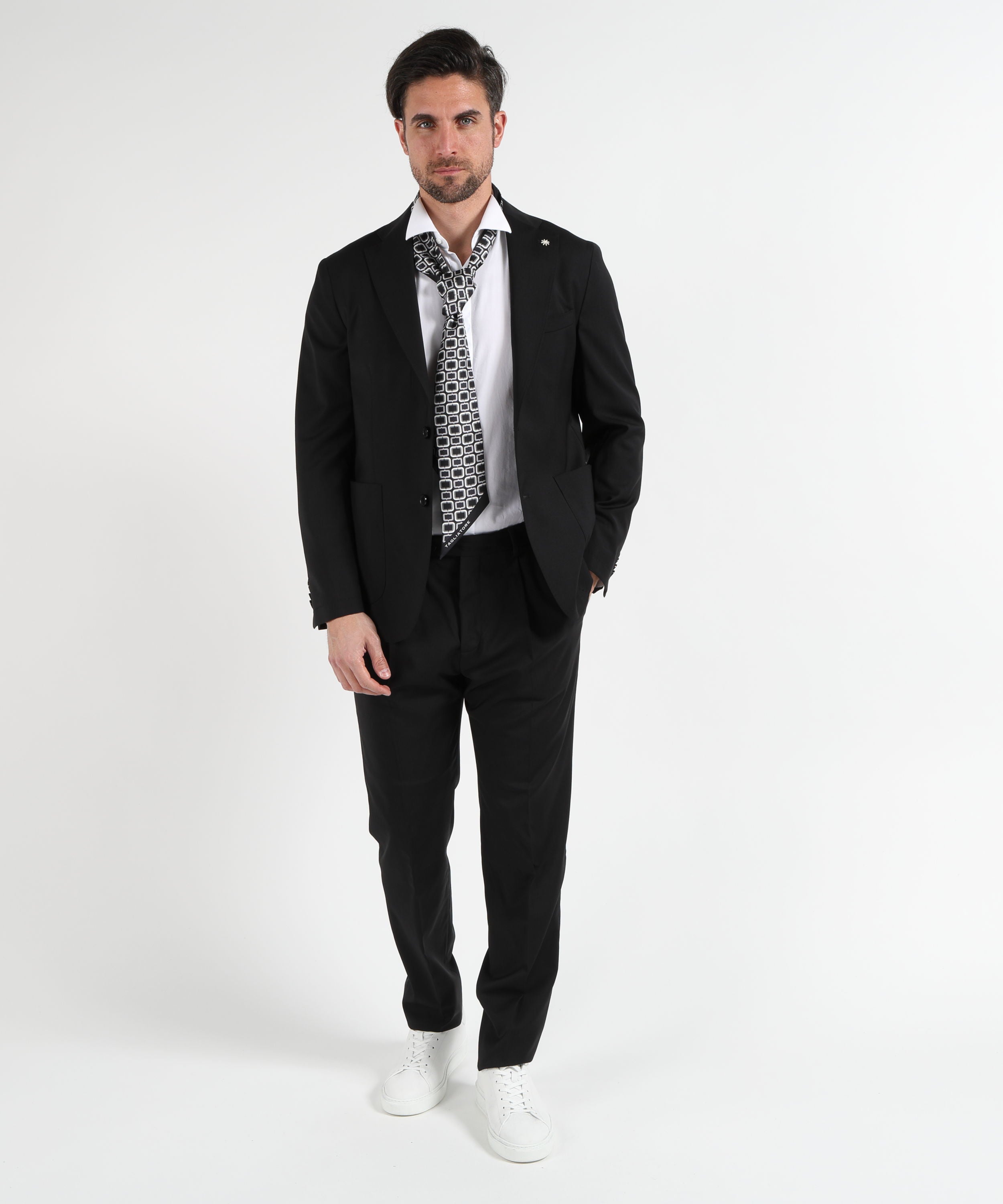 Abiti MANUEL RITZ Completo Destrutturato – Stile Contemporaneo Nero | MANUEL RITZ