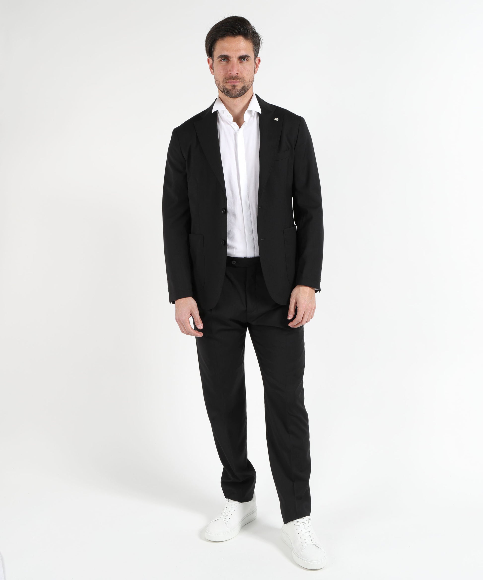 Abiti MANUEL RITZ Completo Destrutturato – Stile Contemporaneo Nero | MANUEL RITZ