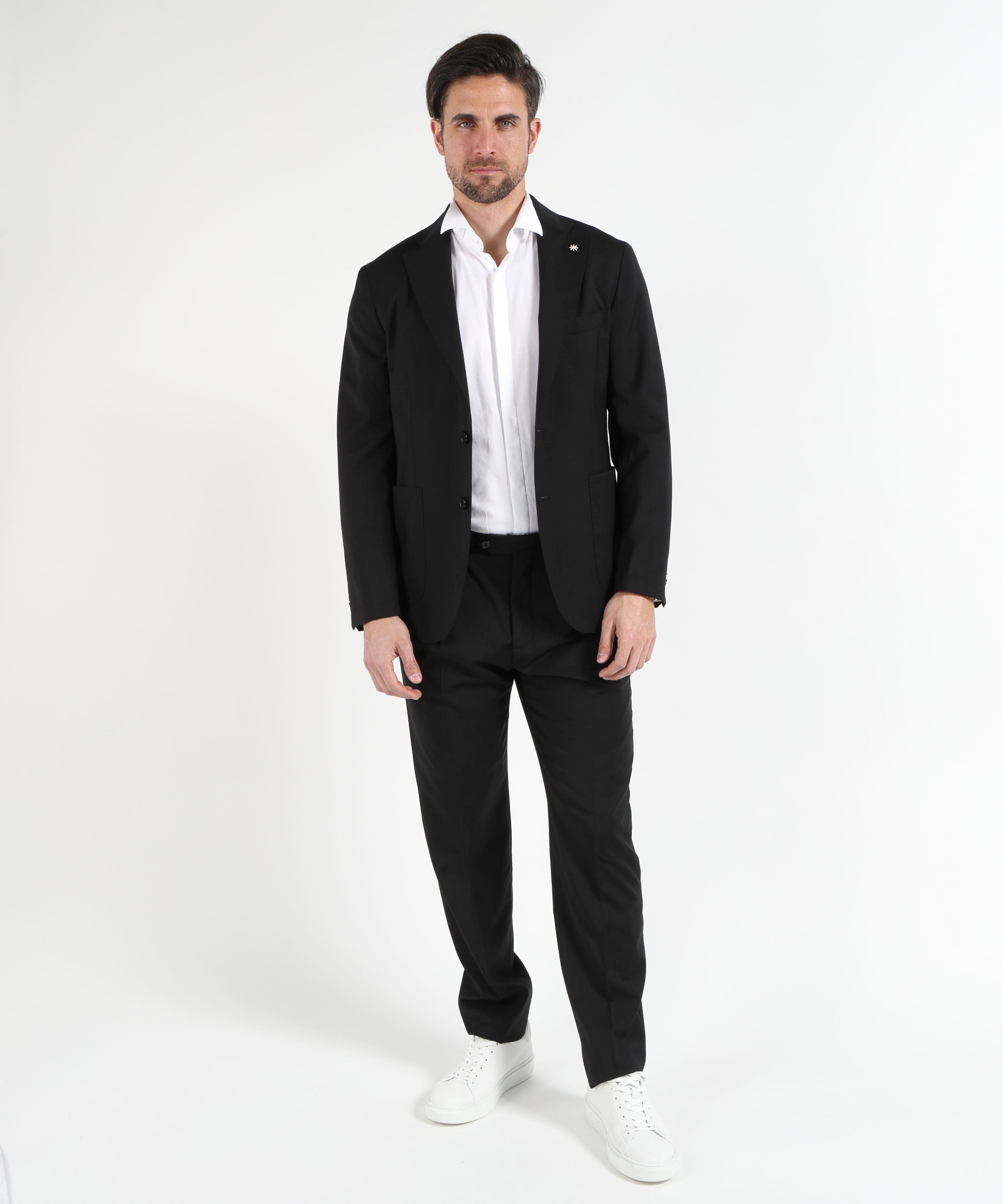 Abiti MANUEL RITZ Completo Destrutturato – Stile Contemporaneo Nero | MANUEL RITZ