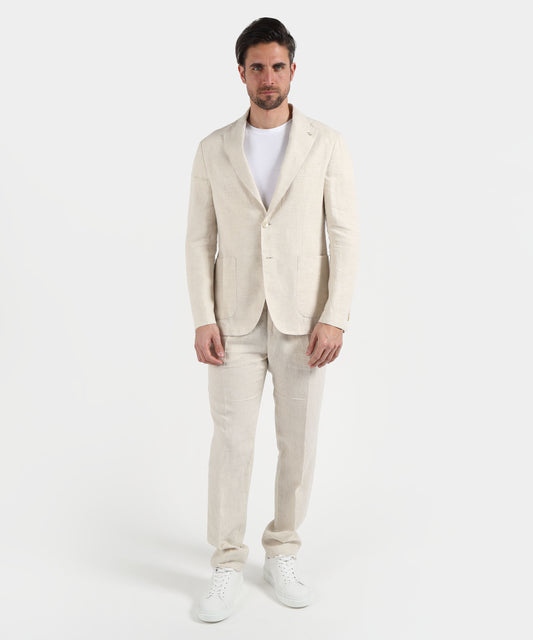Abiti MANUEL RITZ Abito uomo in lino Avorio | MANUEL RITZ