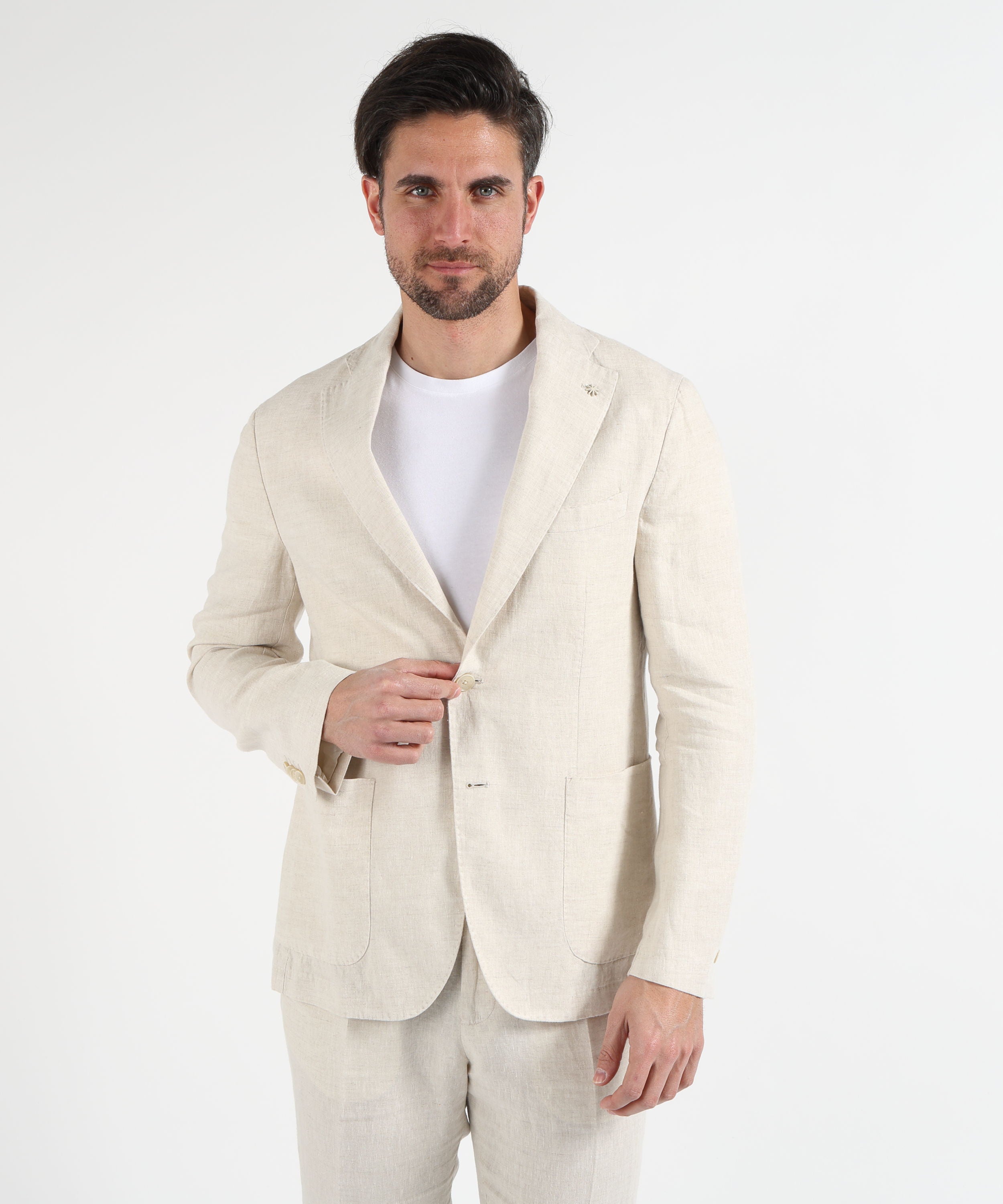 Abiti MANUEL RITZ Abito uomo in lino Avorio | MANUEL RITZ