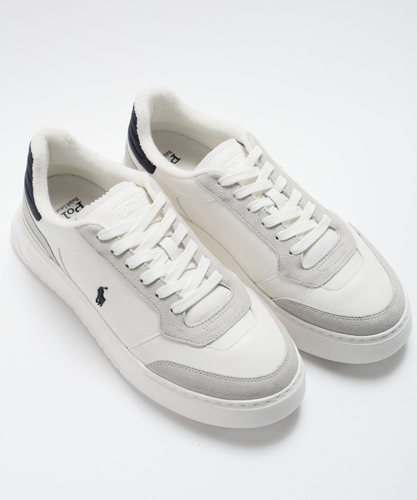 POLO RALPH LAUREN Sneakers in Pelle Bianca