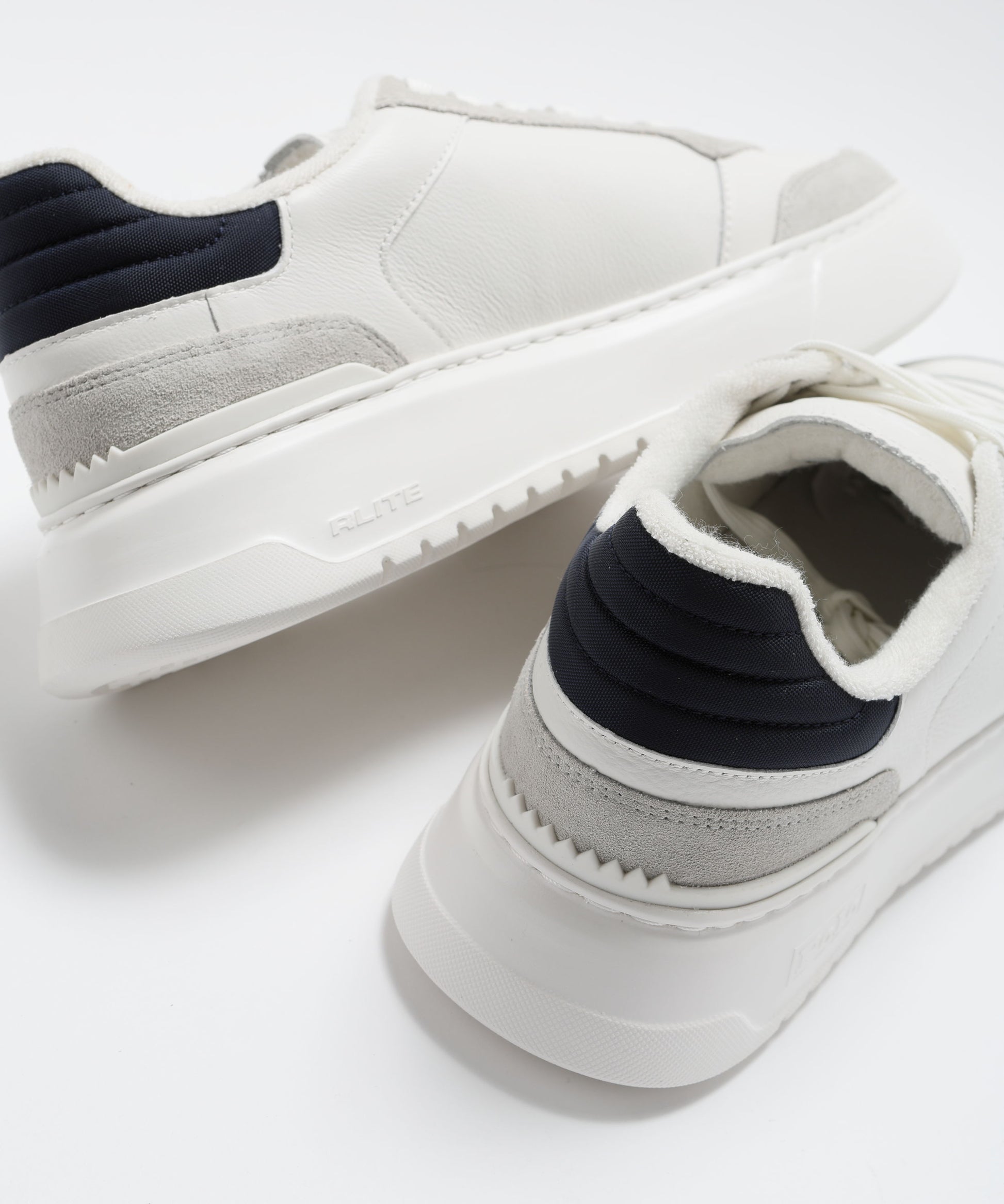 Sneakers POLO RALPH LAUREN Sneakers in Pelle Bianca Bianco/navy | POLO RALPH LAUREN