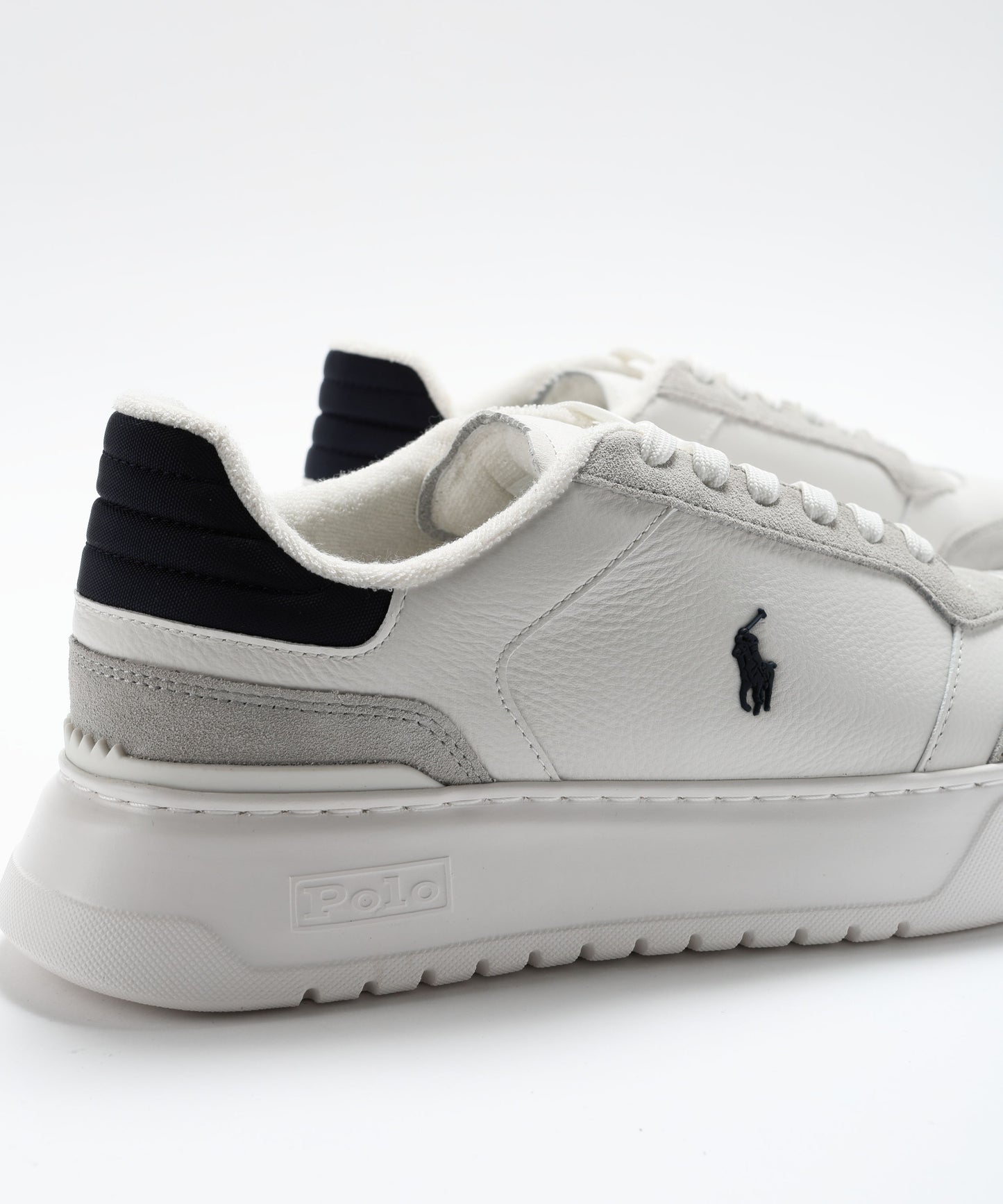 POLO RALPH LAUREN Sneakers in Pelle Bianca