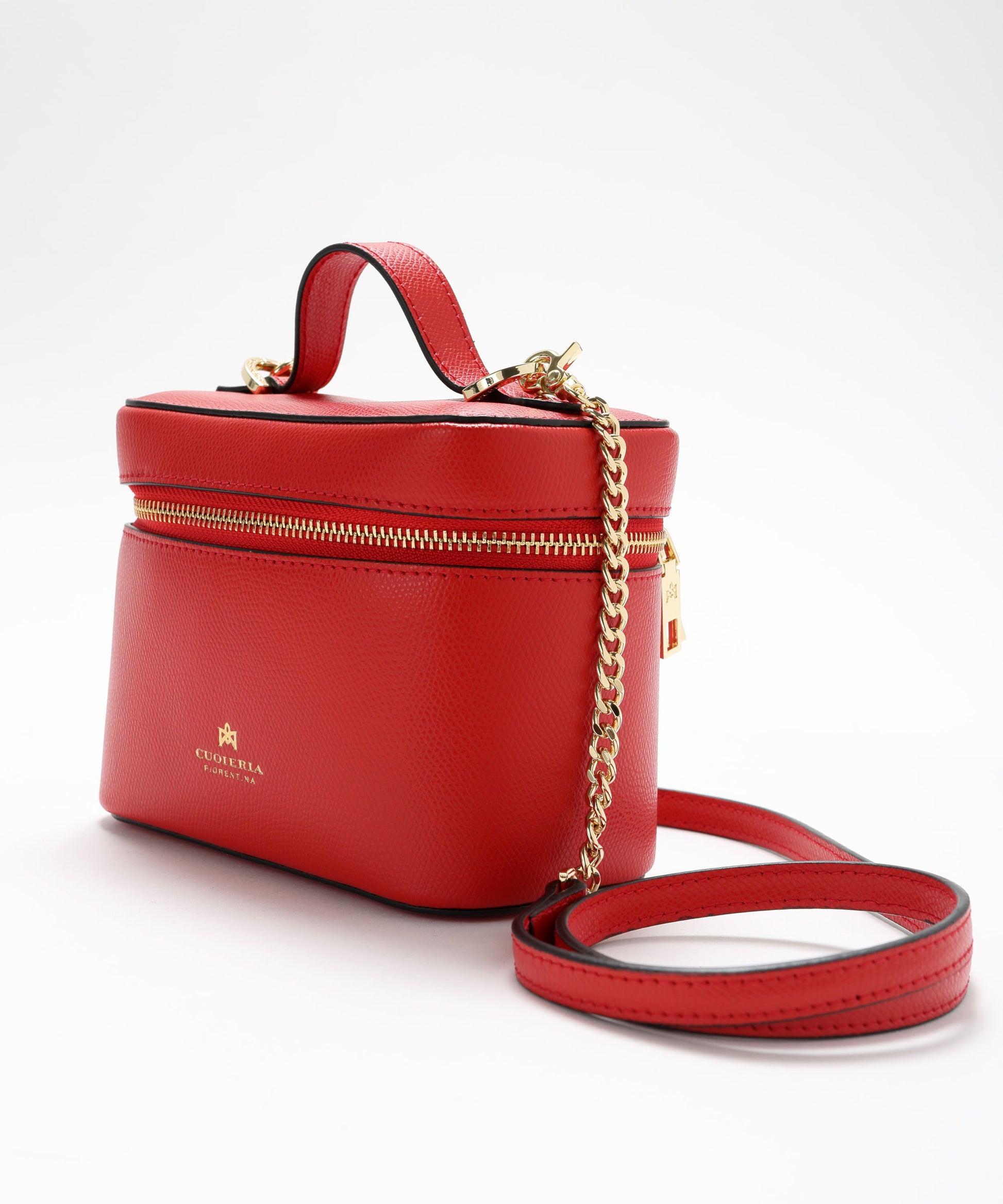 Beauty case CUOIERIA FIORENTINA  Small beauty case Rosso | CUOIERIA FIORENTINA