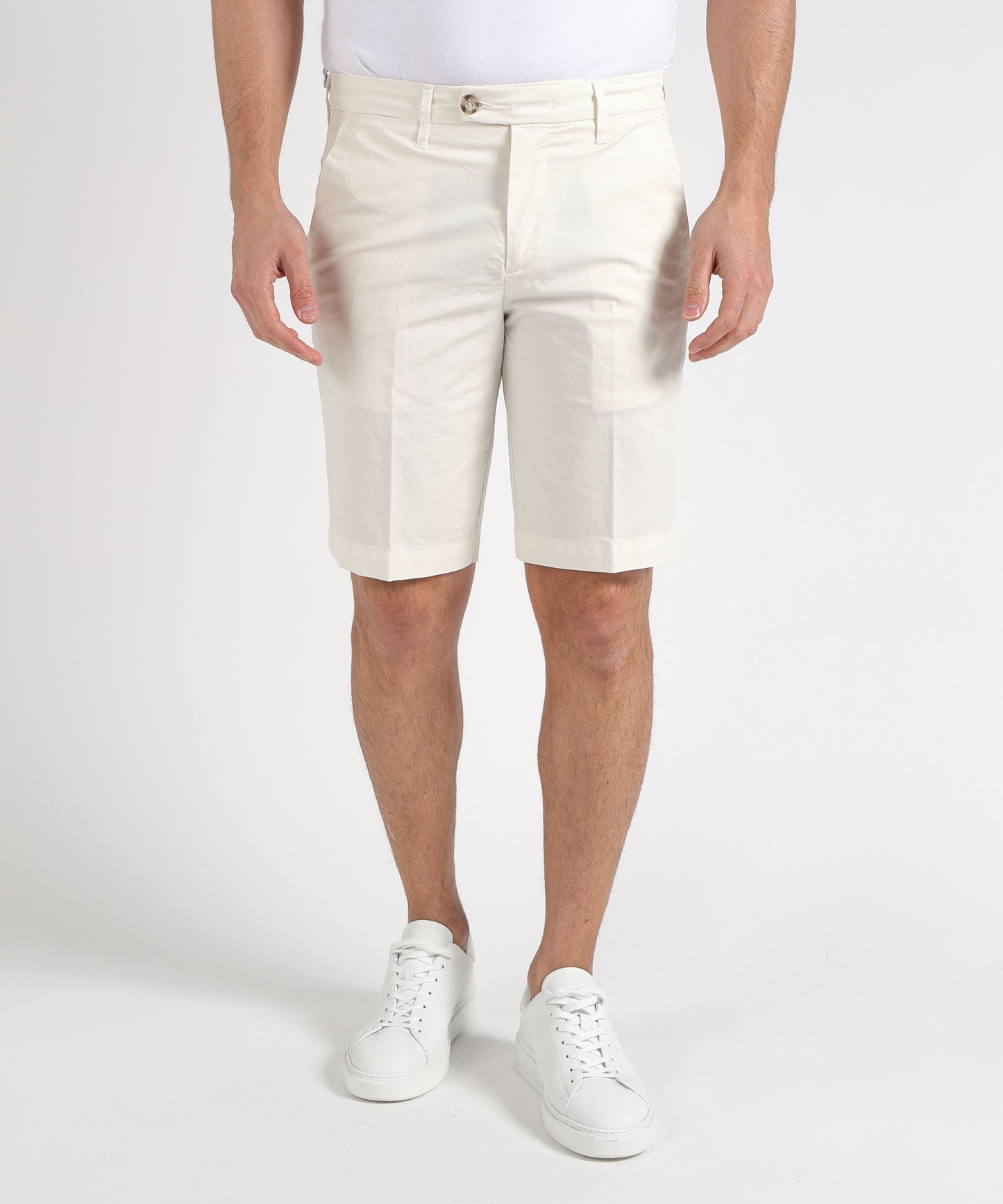 RE-HASH Men’s Stretch Cotton Bermuda Shorts