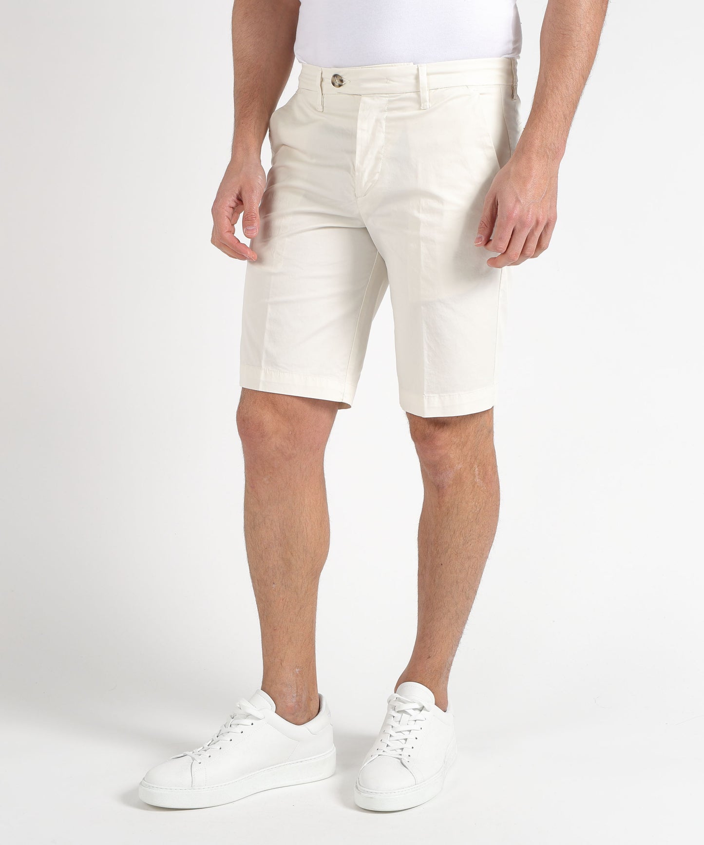RE-HASH Men’s Stretch Cotton Bermuda Shorts