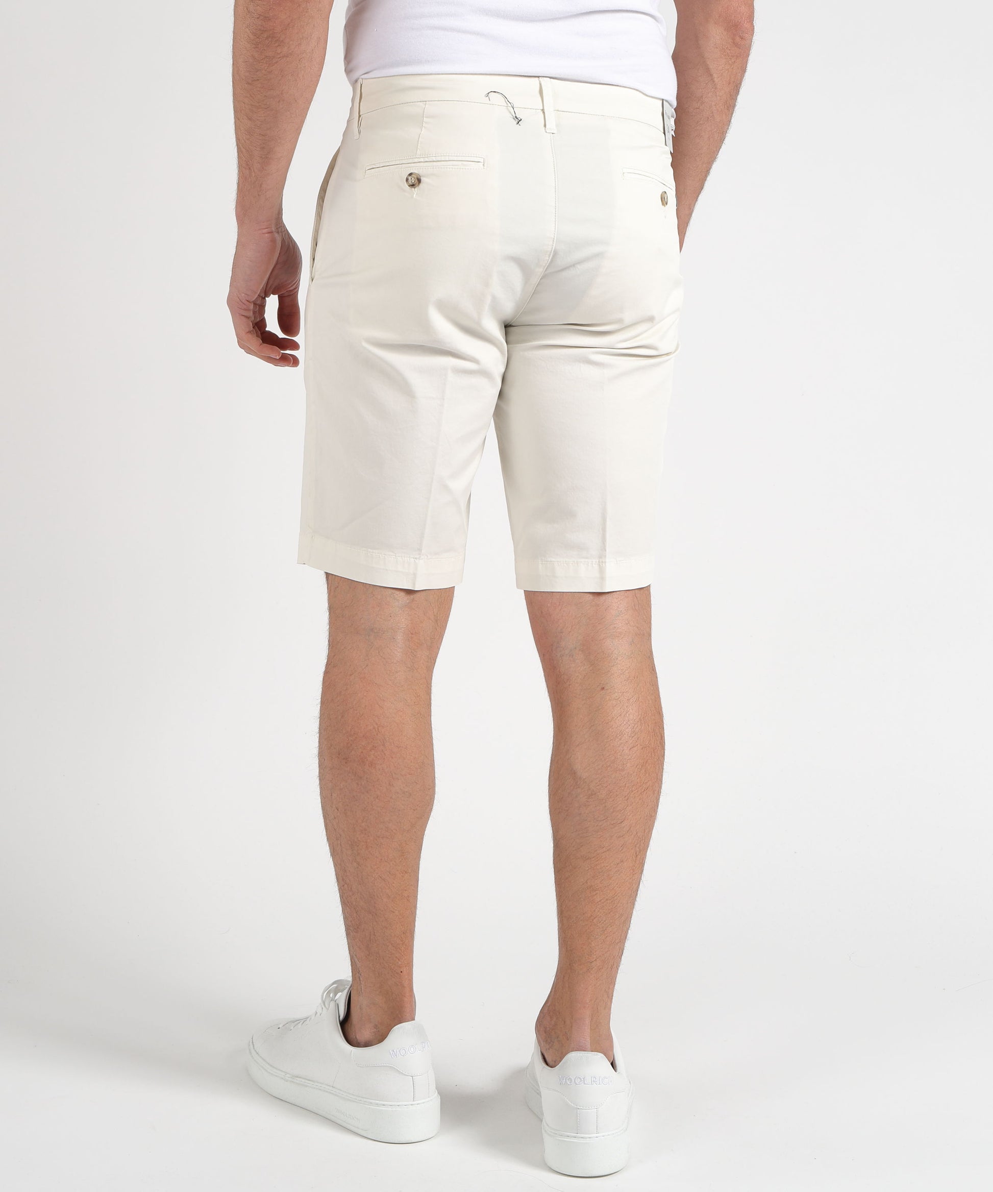 Bermudas RE-HASH Men’s Stretch Cotton Bermuda Shorts Naturale | RE-HASH