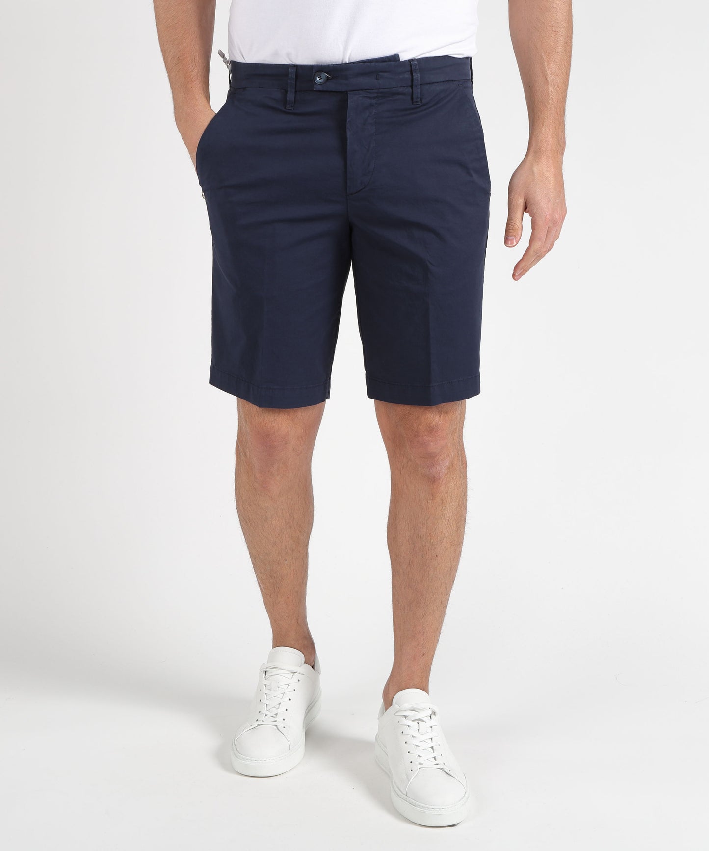 RE-HASH Men’s Stretch Cotton Bermuda Shorts