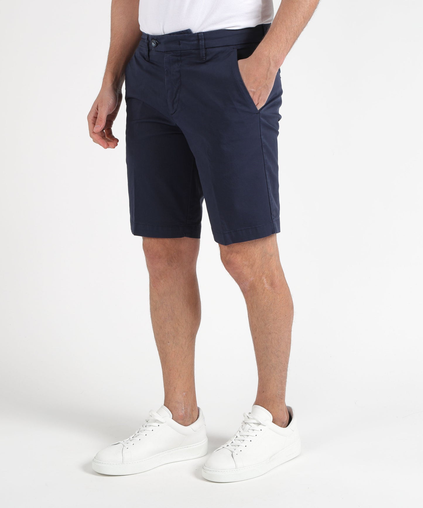 RE-HASH Men’s Stretch Cotton Bermuda Shorts