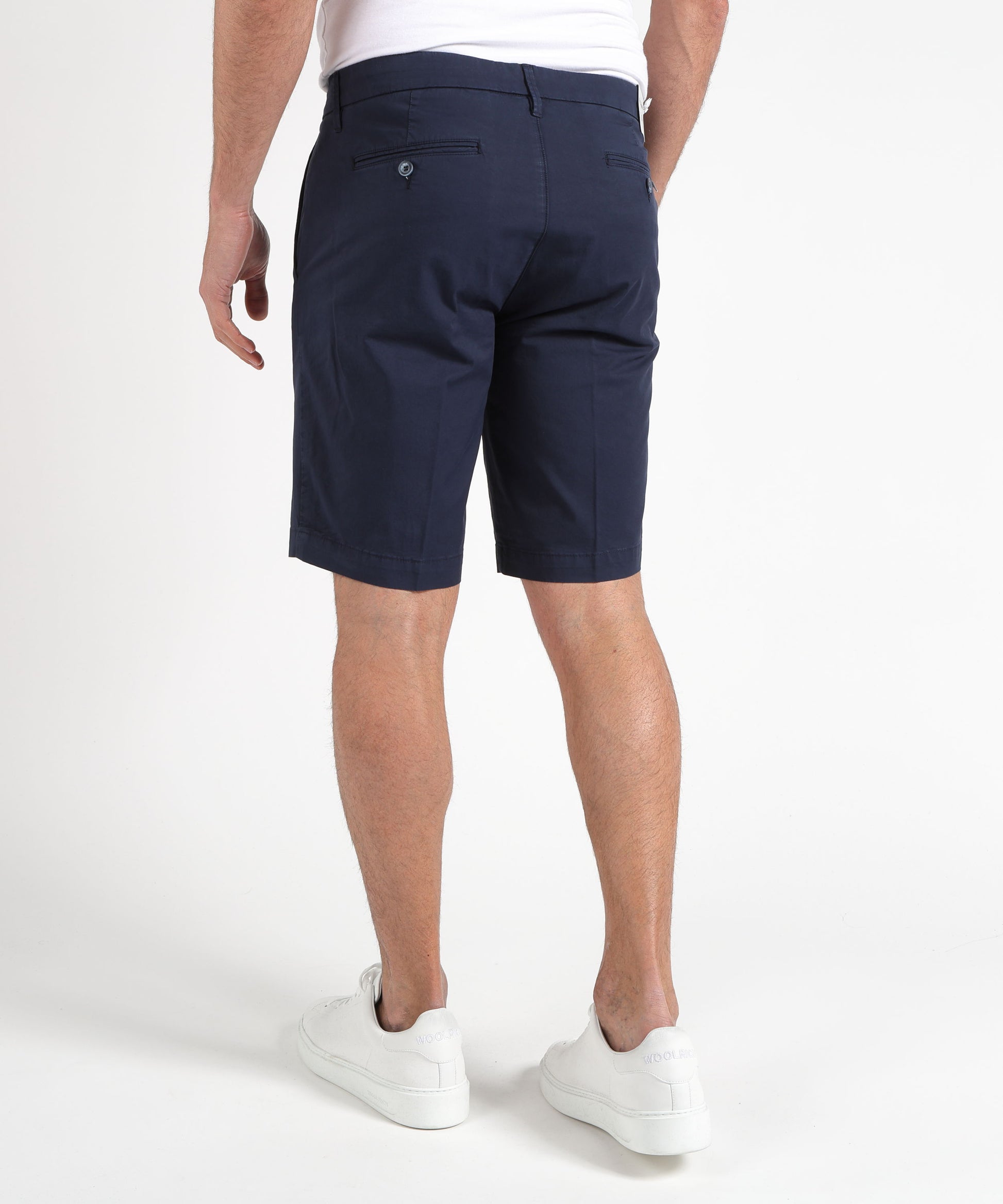 Bermudas RE-HASH Men’s Stretch Cotton Bermuda Shorts Blu | RE-HASH