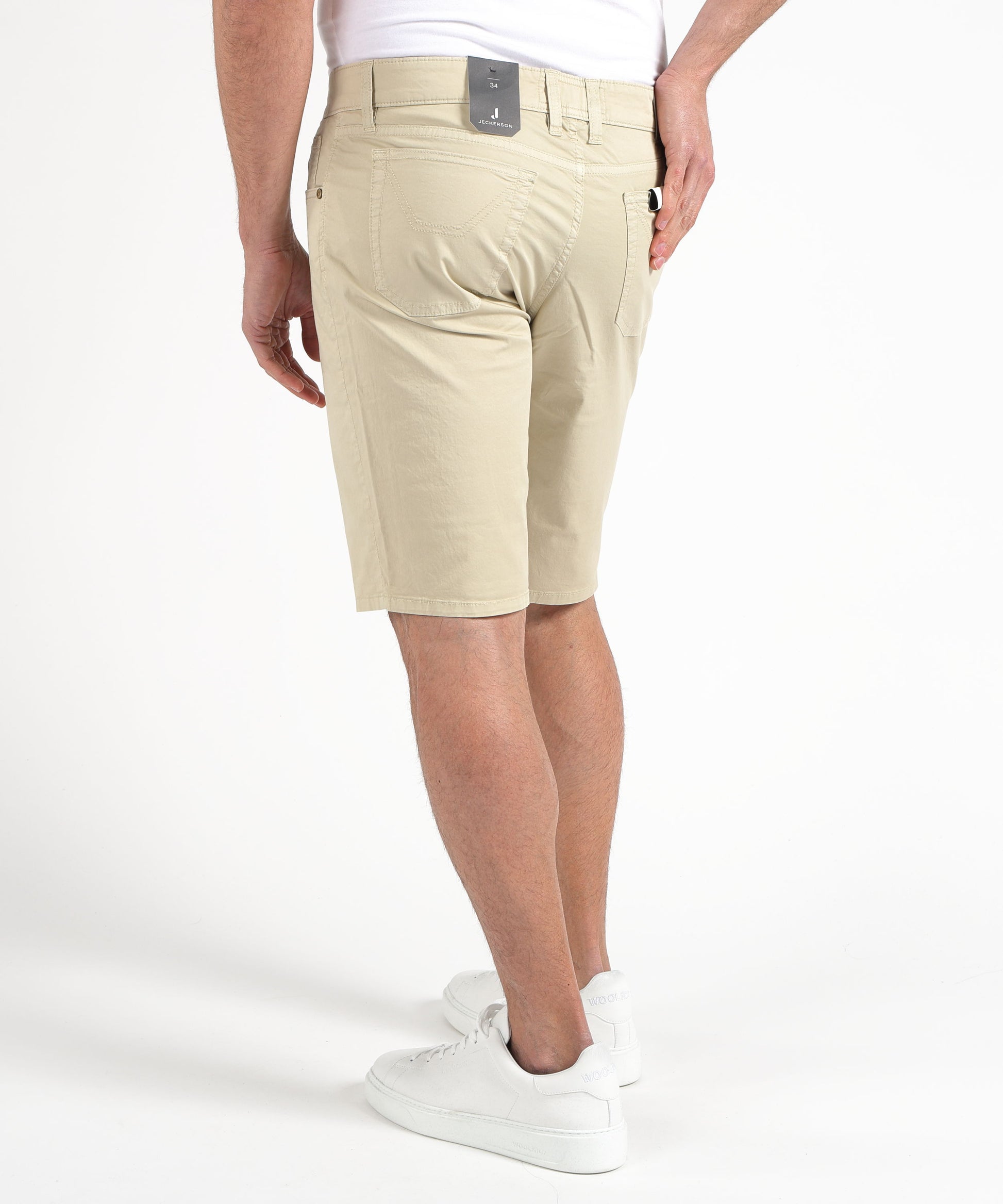 Pantaloni JECKERSON jo bermuda 5 tasche slim Beige chiaro | JECKERSON