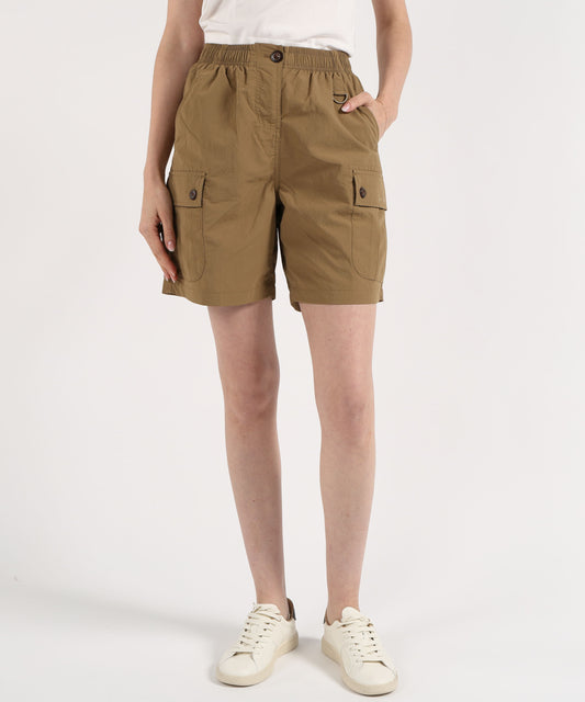 Shorts BARBOUR Pantaloncini elasticizzati Debbie Kaki | BARBOUR